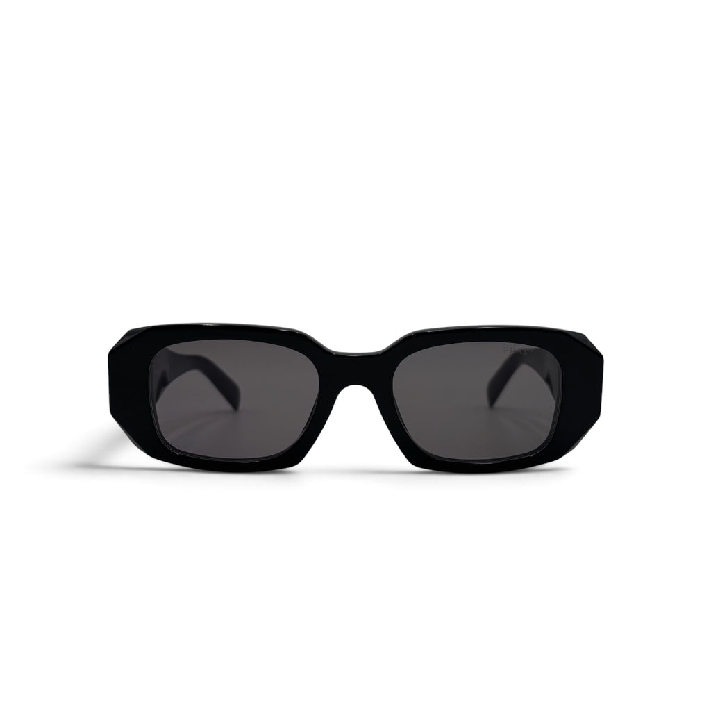 Prada Symbole PR 17W-F Black Geometric Sunglasses