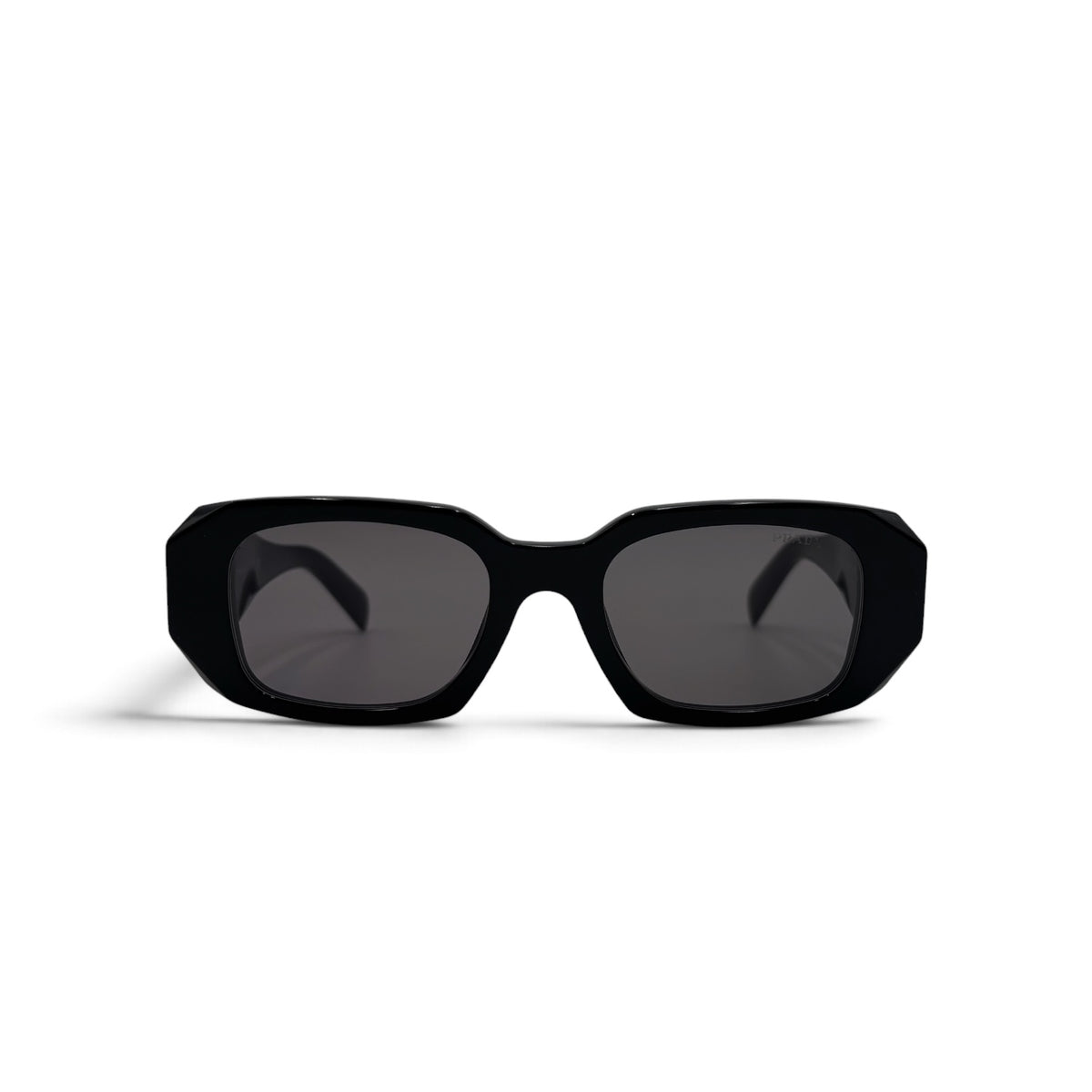 Prada Symbole PR 17W-F Black Geometric Sunglasses
