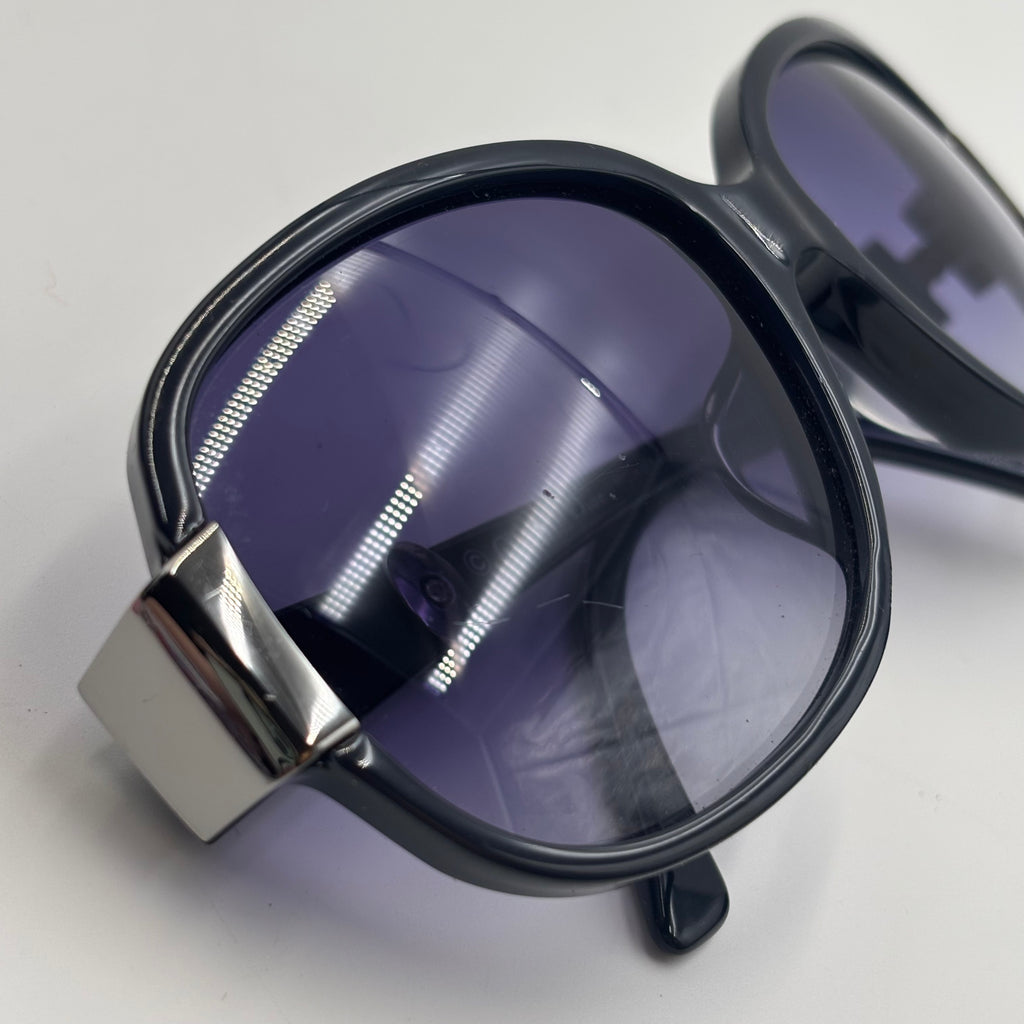 Christian Dior Midnight K Rhinestone Embellished Oversized Sunglasses in Black