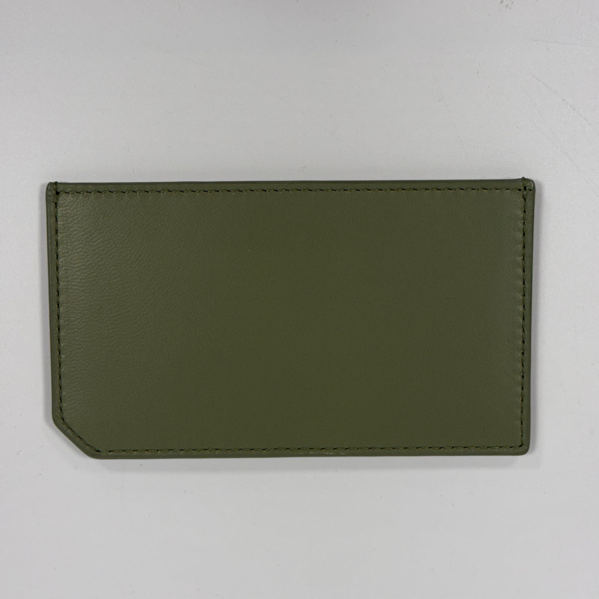 Saint Laurent Loulou Puffer Small Pouch in Olive Green Leather