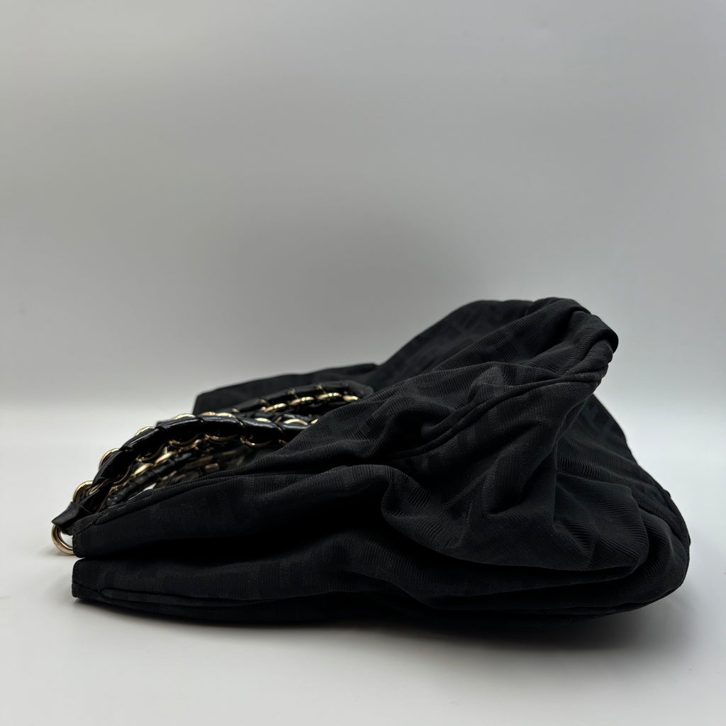 Fendi Zucca Mia Large Chain Shoulder Bag 2000s