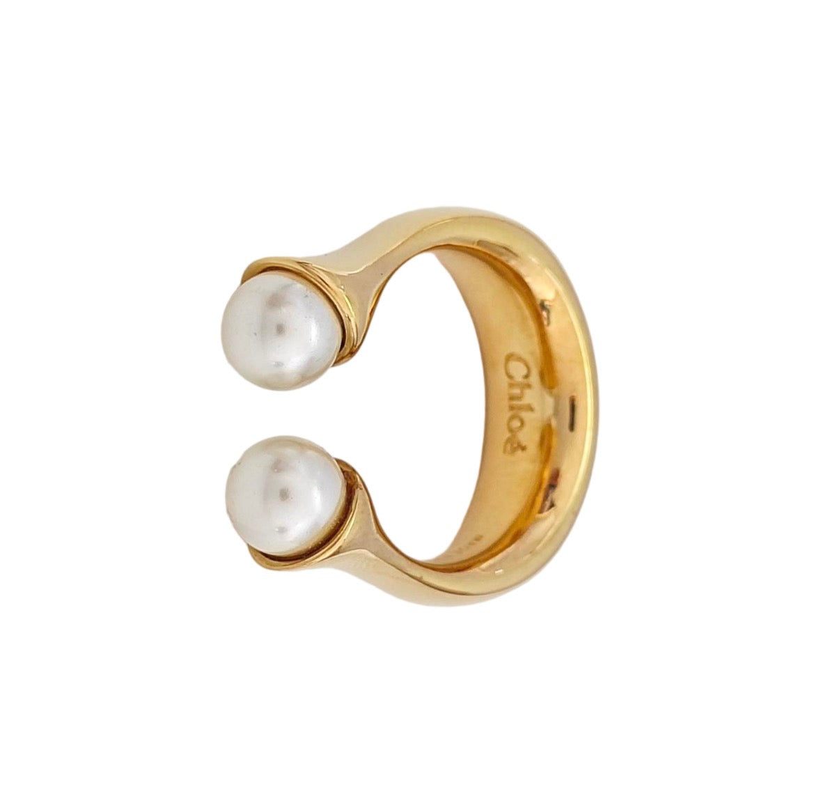 Chloé Darcey Pearl Fork Ring 2015