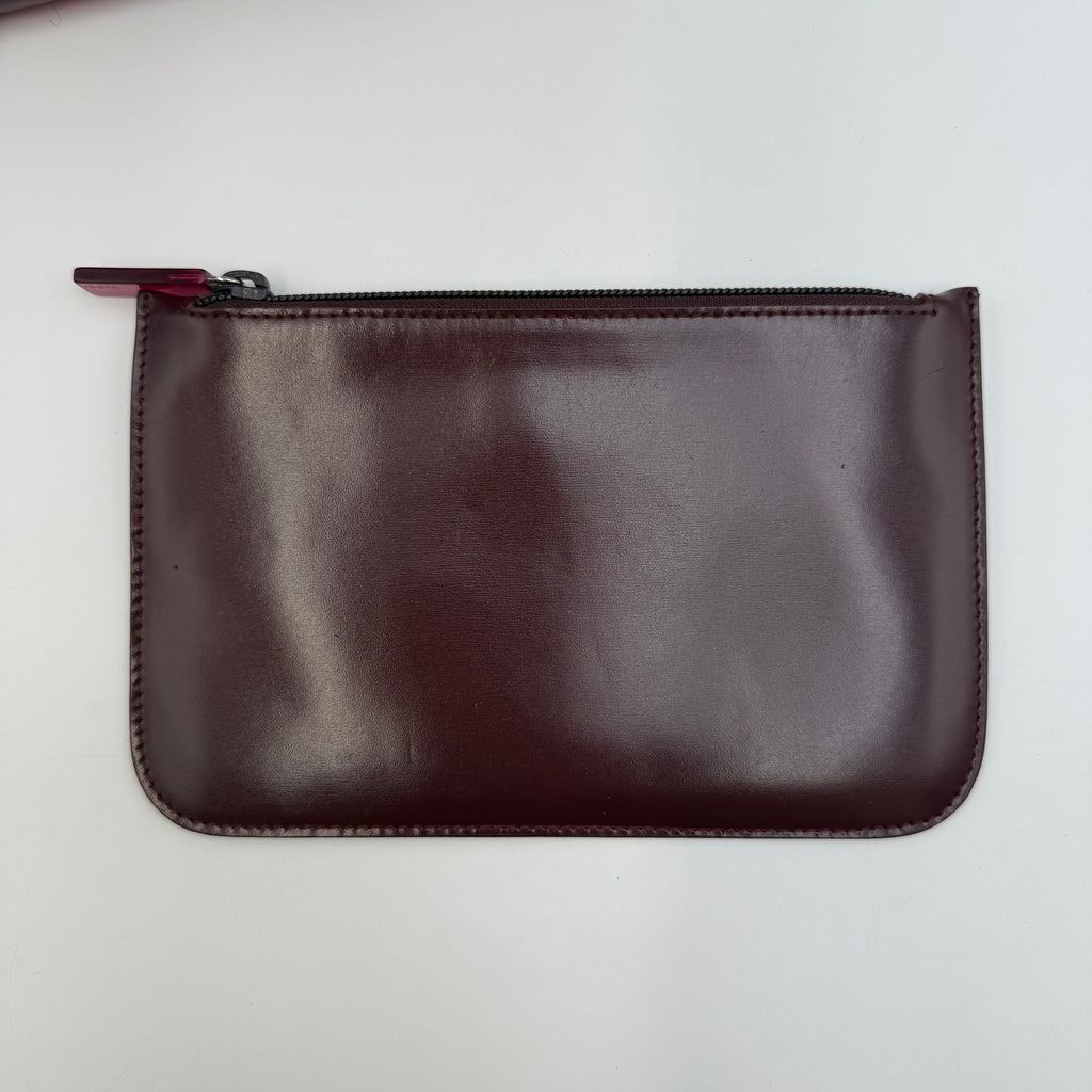 Gucci Vintage Burgundy Jelly Bamboo Handle Shoulder Bag, 2000s