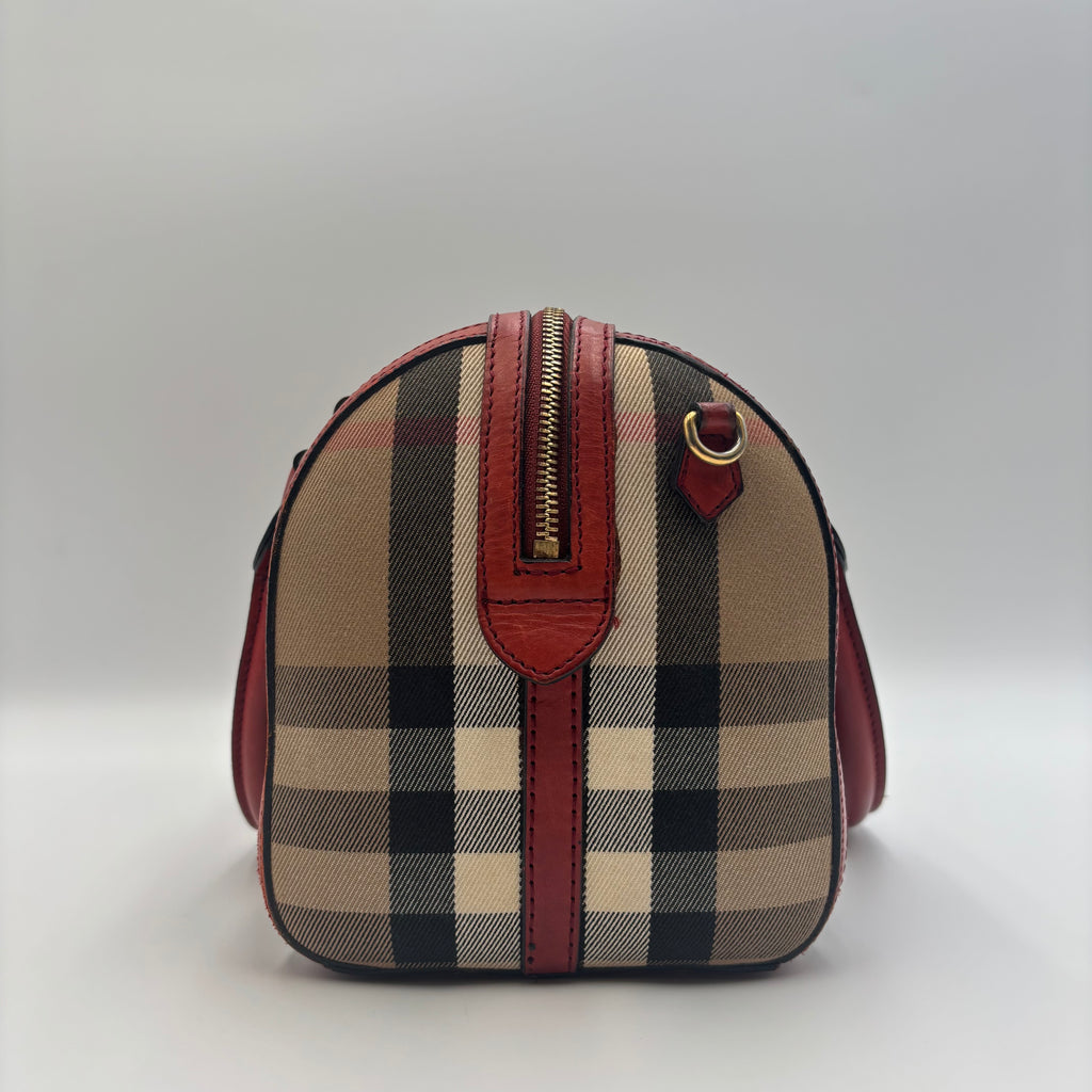 Burberry Horseferry Check Small Orchard Bowling Bag