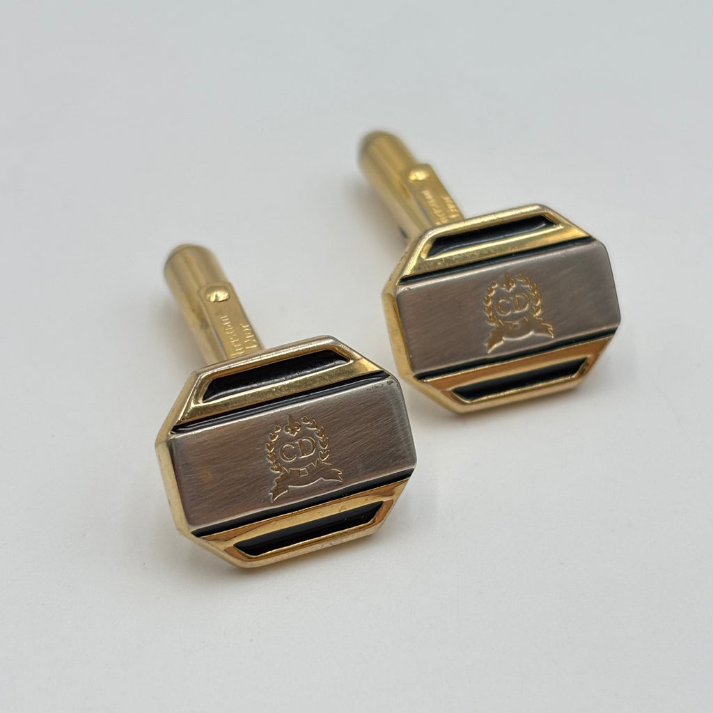 Christian Dior Monsieur CD Crest Cufflinks