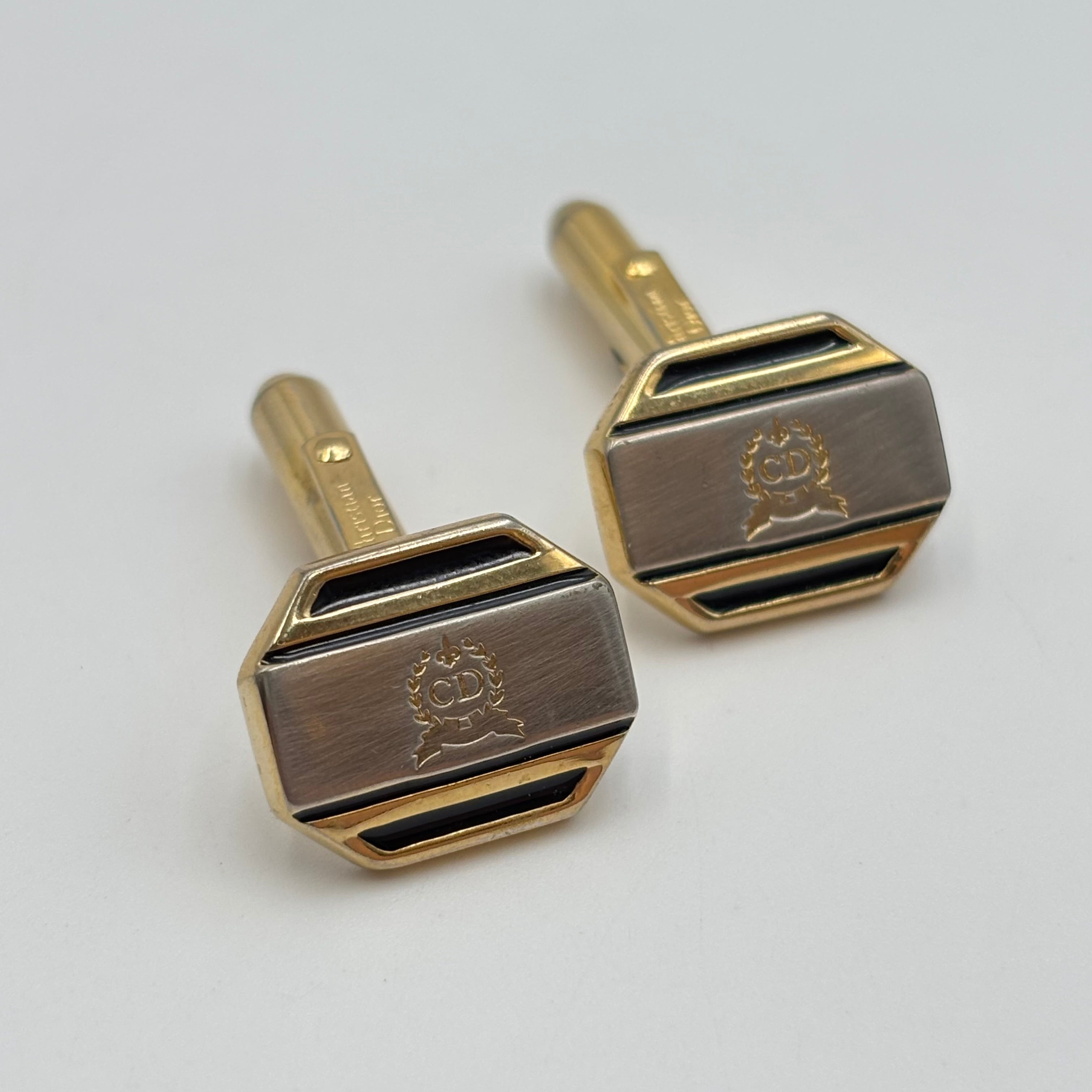 Christian Dior Monsieur CD Crest Cufflinks