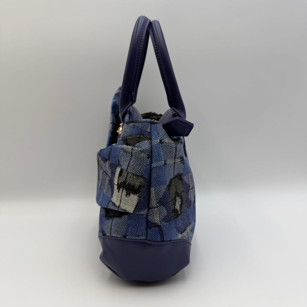 Vivienne Westwood Blue Tartan Yasmine Handbag