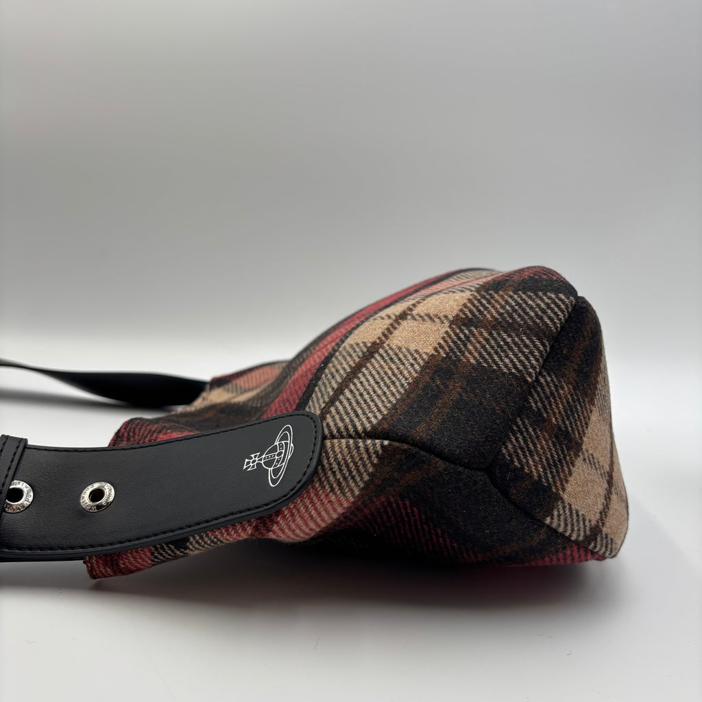 Vivienne Westwood Maxime Small Harris Tweed Tartan Crossbody Bag