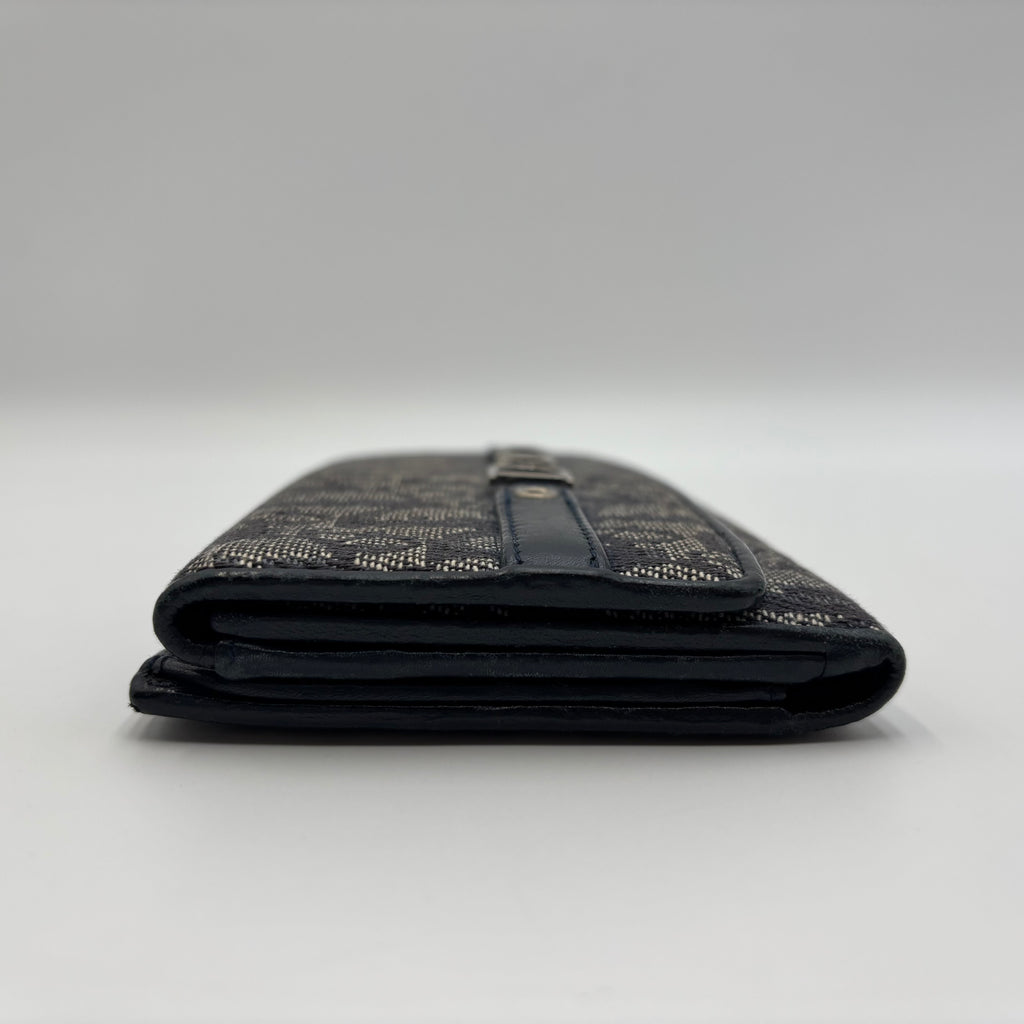 Dior Vintage Trotter Oblique Monogram Long Wallet 2006