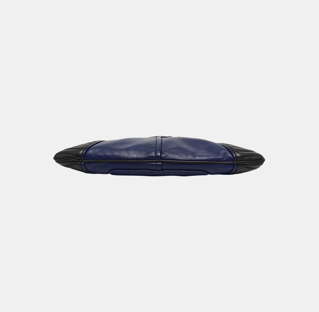 Miu Miu by Miuccia Prada Nappa Biker Crystal Embellished Quilted Clutch circa 2004