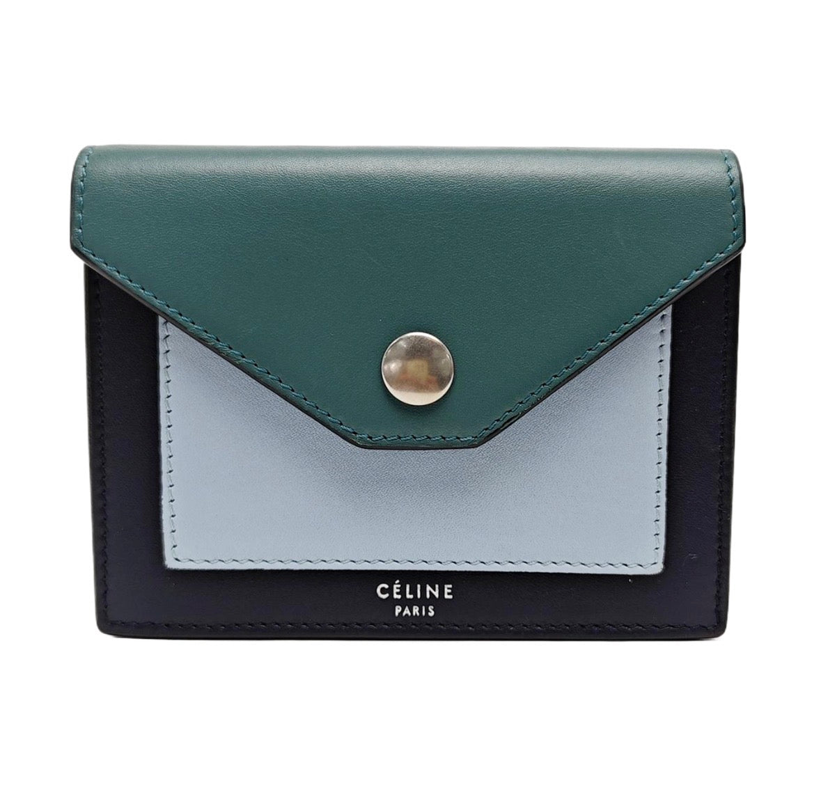 Céline Tri-Color Pocket Card Holder 2017