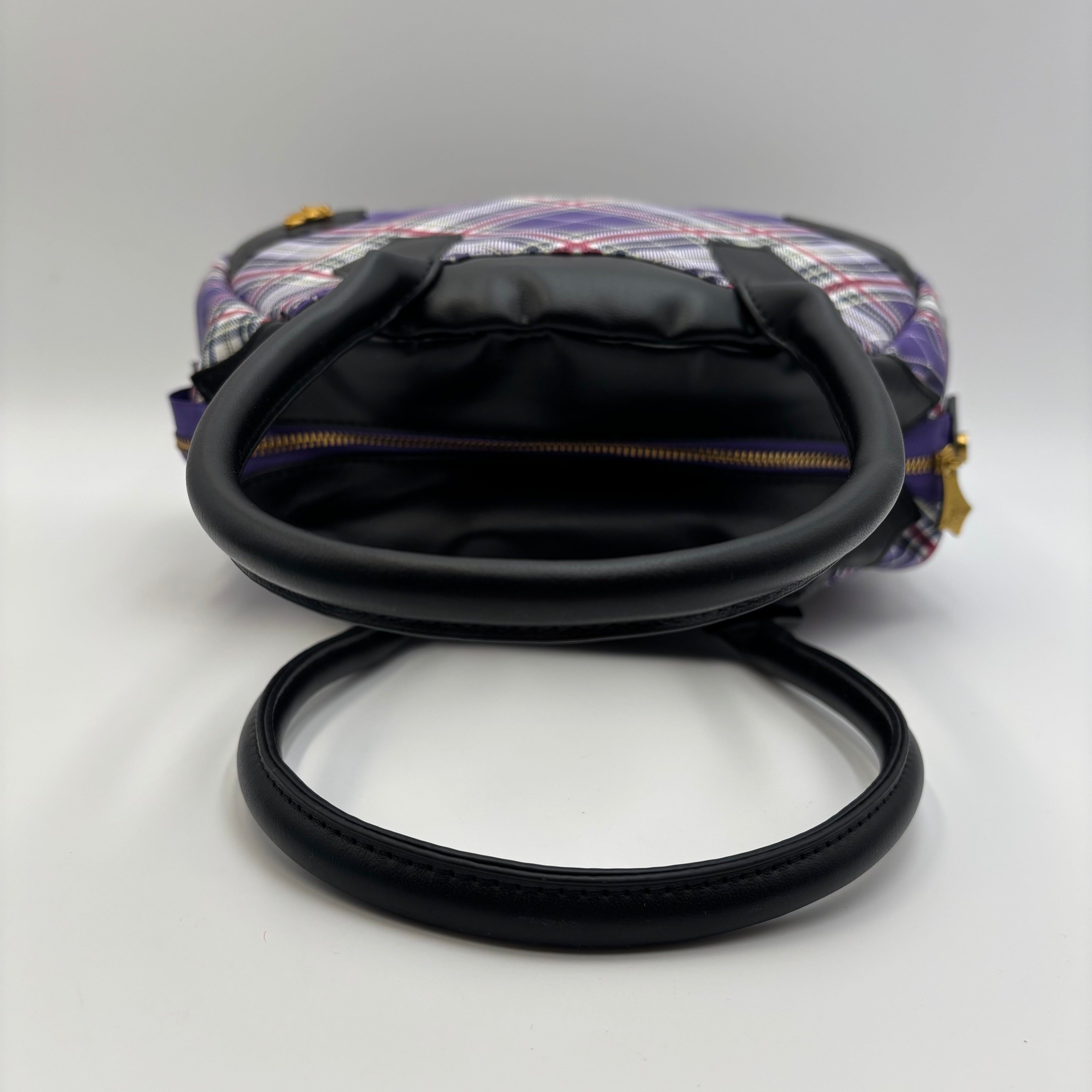 Vivienne Westwood Purple Tartan Orb Handbag