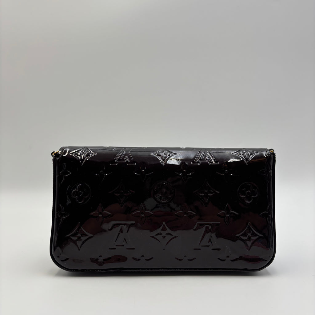 Louis Vuitton Pochette Félicie Monogram Vernis Amarante