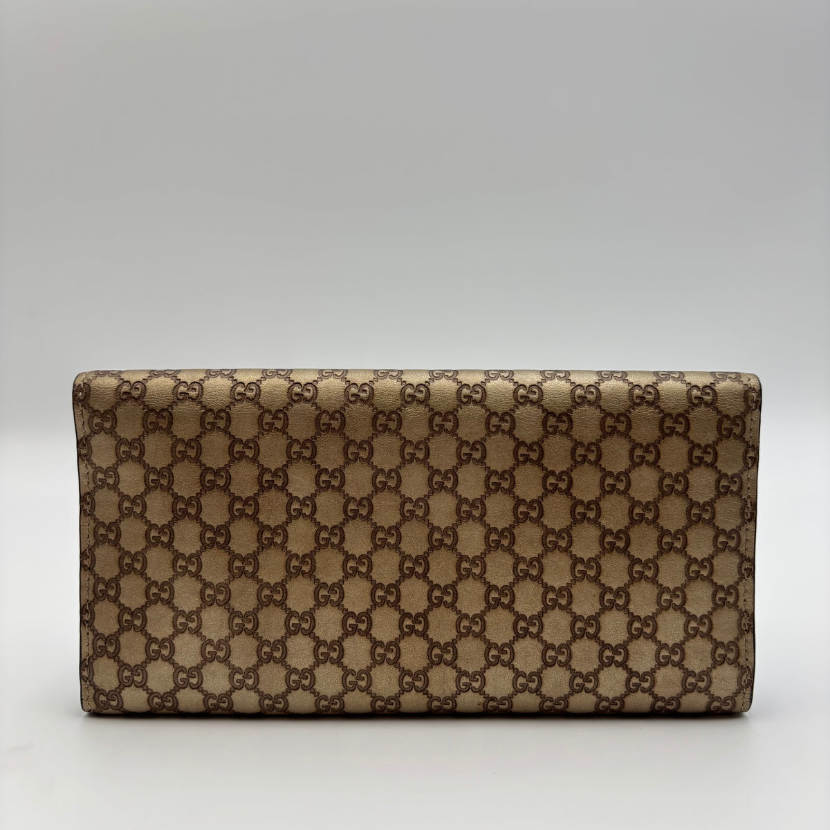 Gucci Microguccissima Continental Wallet Metallic Gold 2010