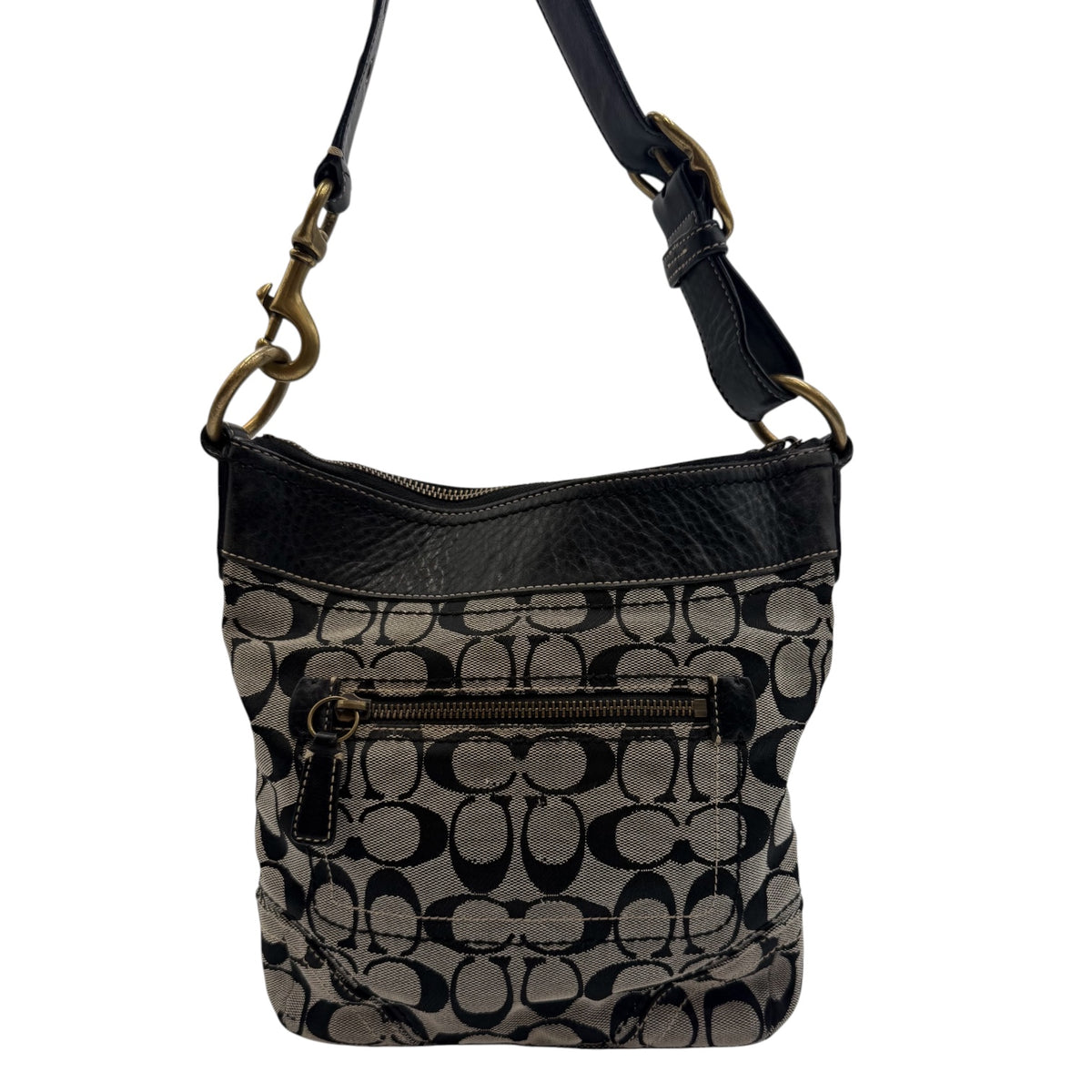 Coach Signature Jacquard Duffle Crossbody Bag, circa 2007