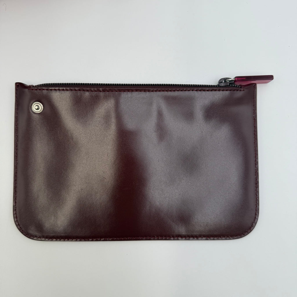Gucci Vintage Burgundy Jelly Bamboo Handle Shoulder Bag, 2000s
