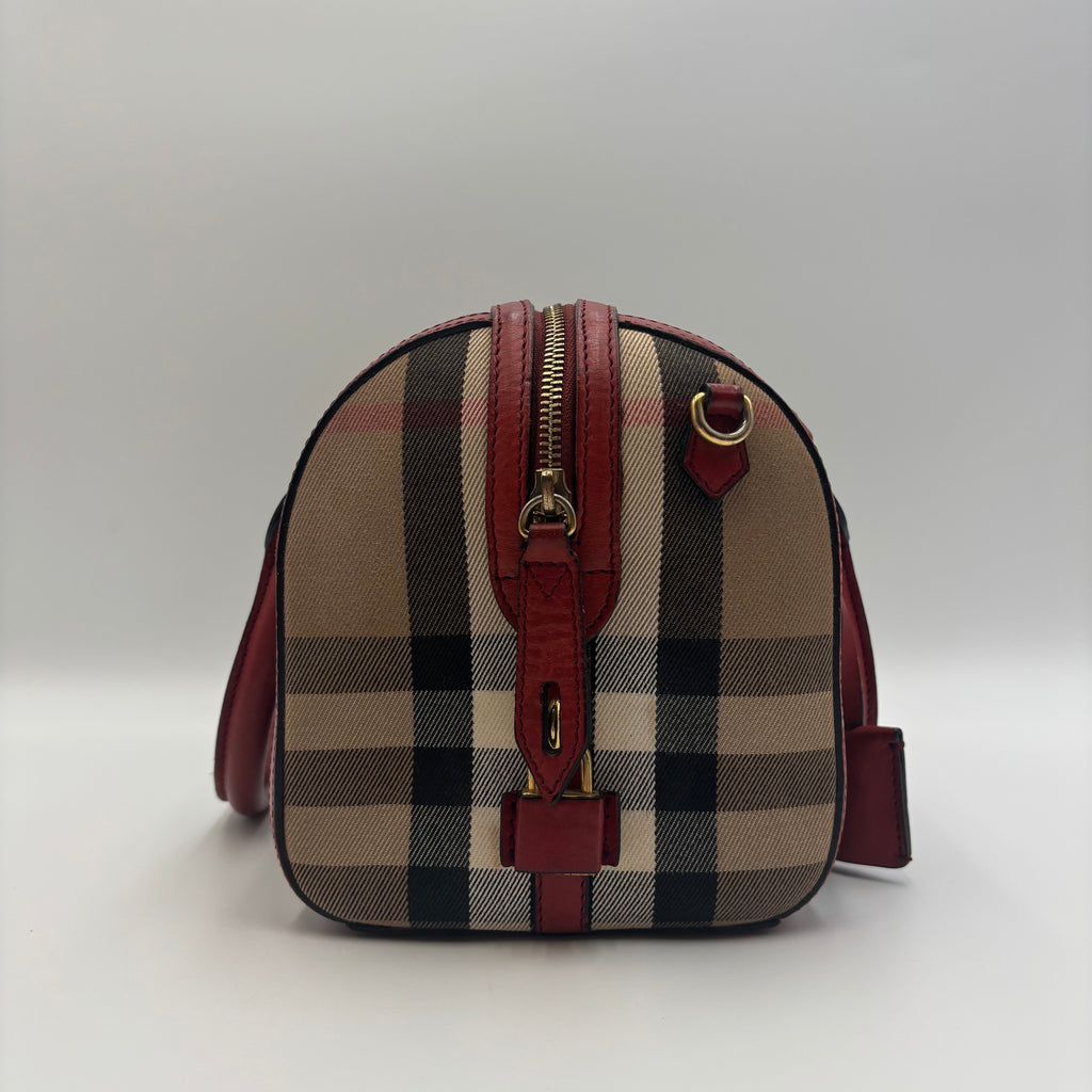 Burberry Horseferry Check Small Orchard Bowling Bag