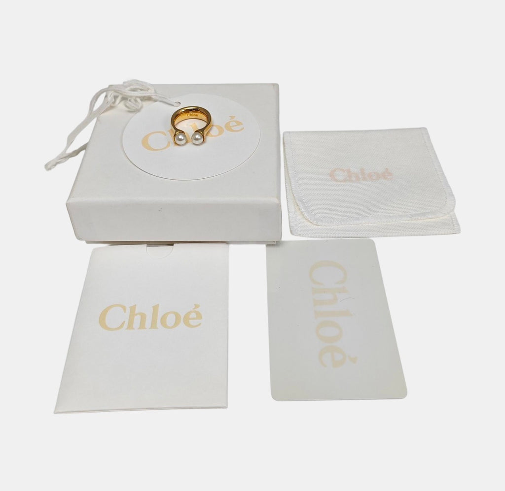 Chloé Darcey Pearl Fork Ring 2015