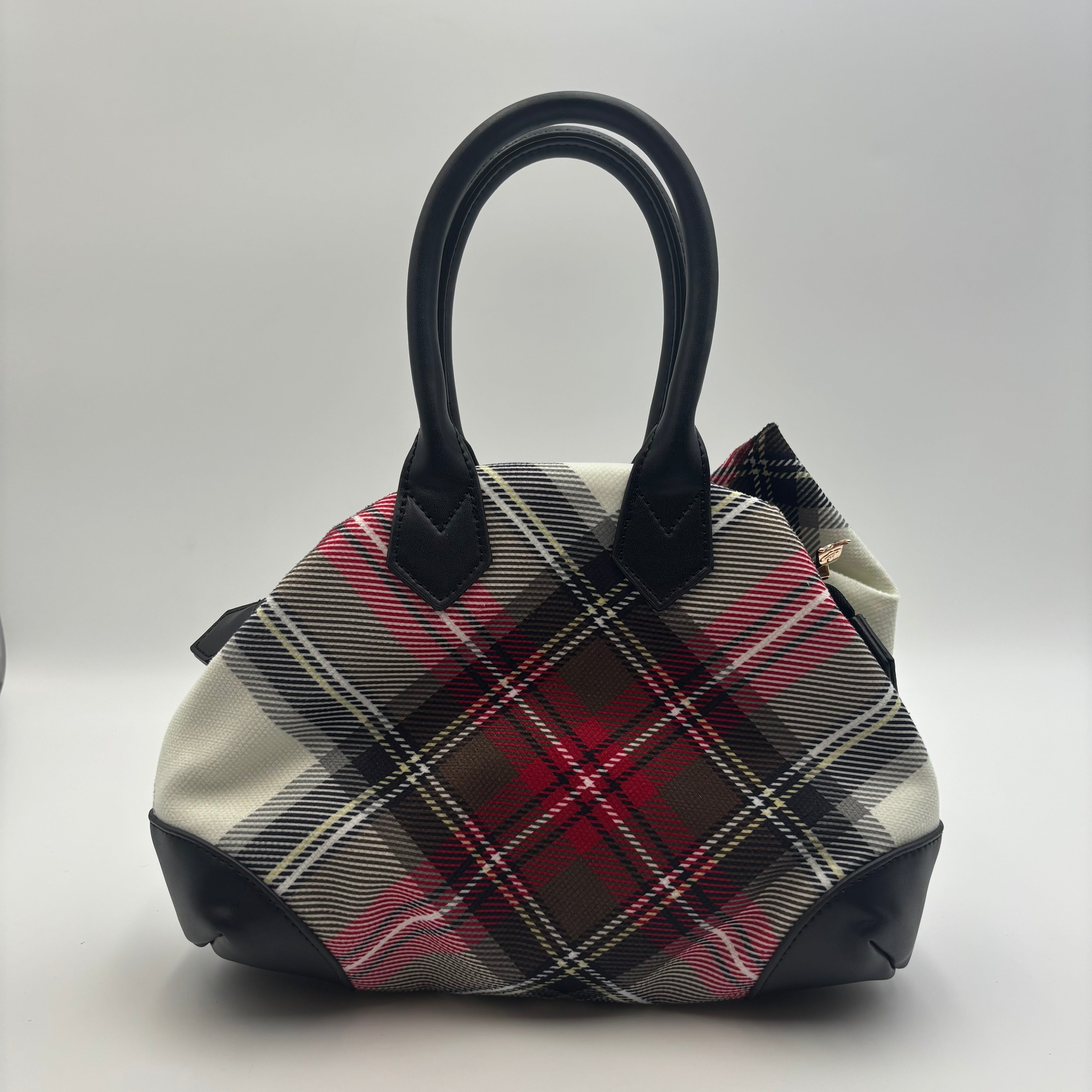 Vivienne Westwood Yasmine Derby Tartan Bow Handbag