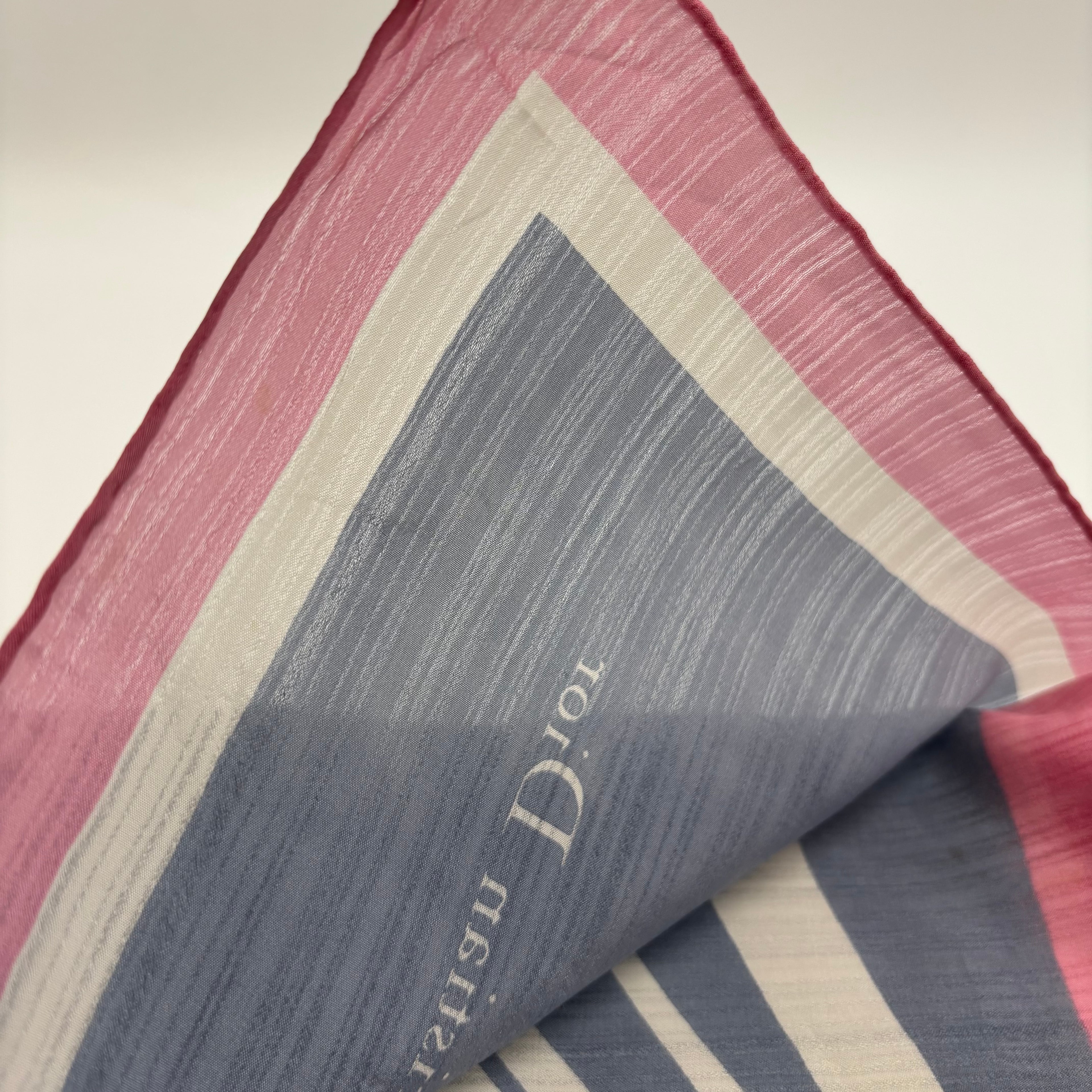 Christian Dior Vintage Iris Floral Scarf