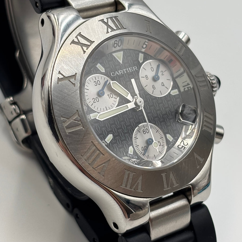 Cartier Must 21 Chronoscaph Stainless Steel Chronograph Watch