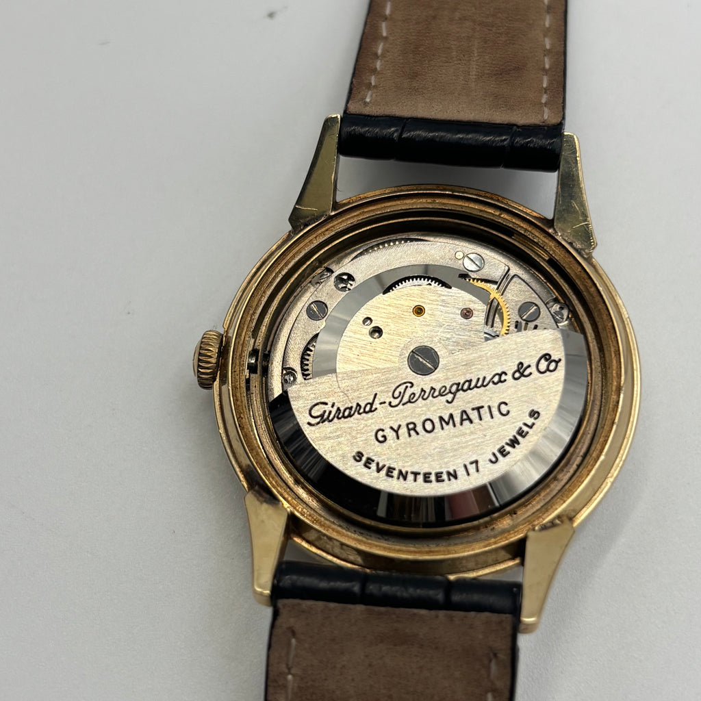 Girard-Perregaux Gyromatic 14K Gold Automatic Watch 1950s