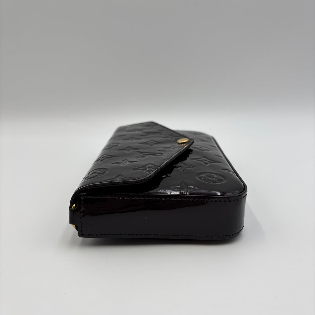 Louis Vuitton Pochette Félicie Monogram Vernis Amarante