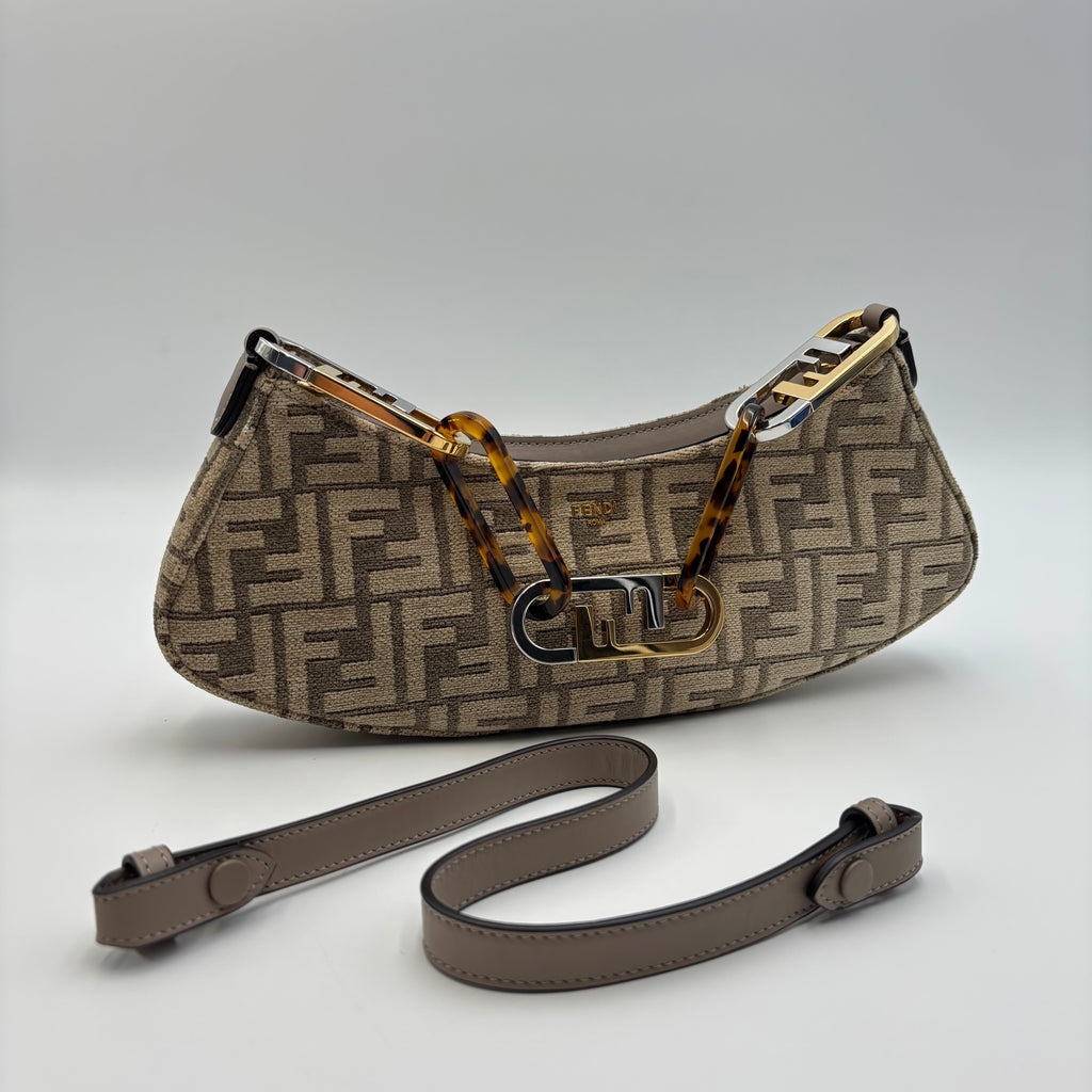 Fendi O’Lock Swing FF Chenille Shoulder Bag