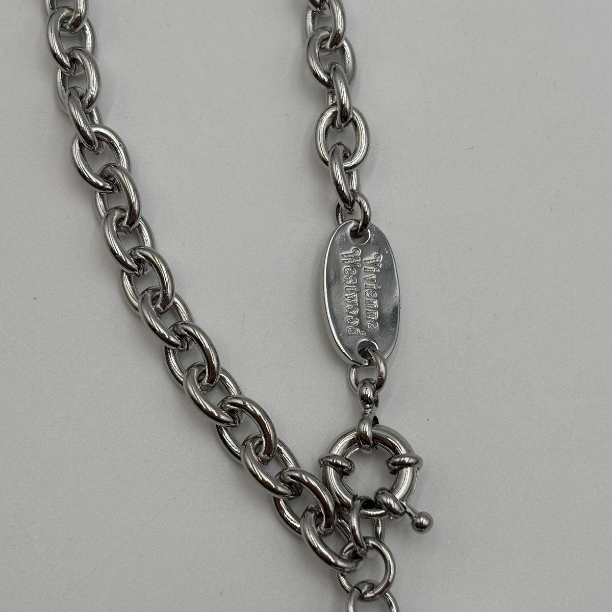 Vivienne Westwood Lee Heart-Charm Necklace in Silver