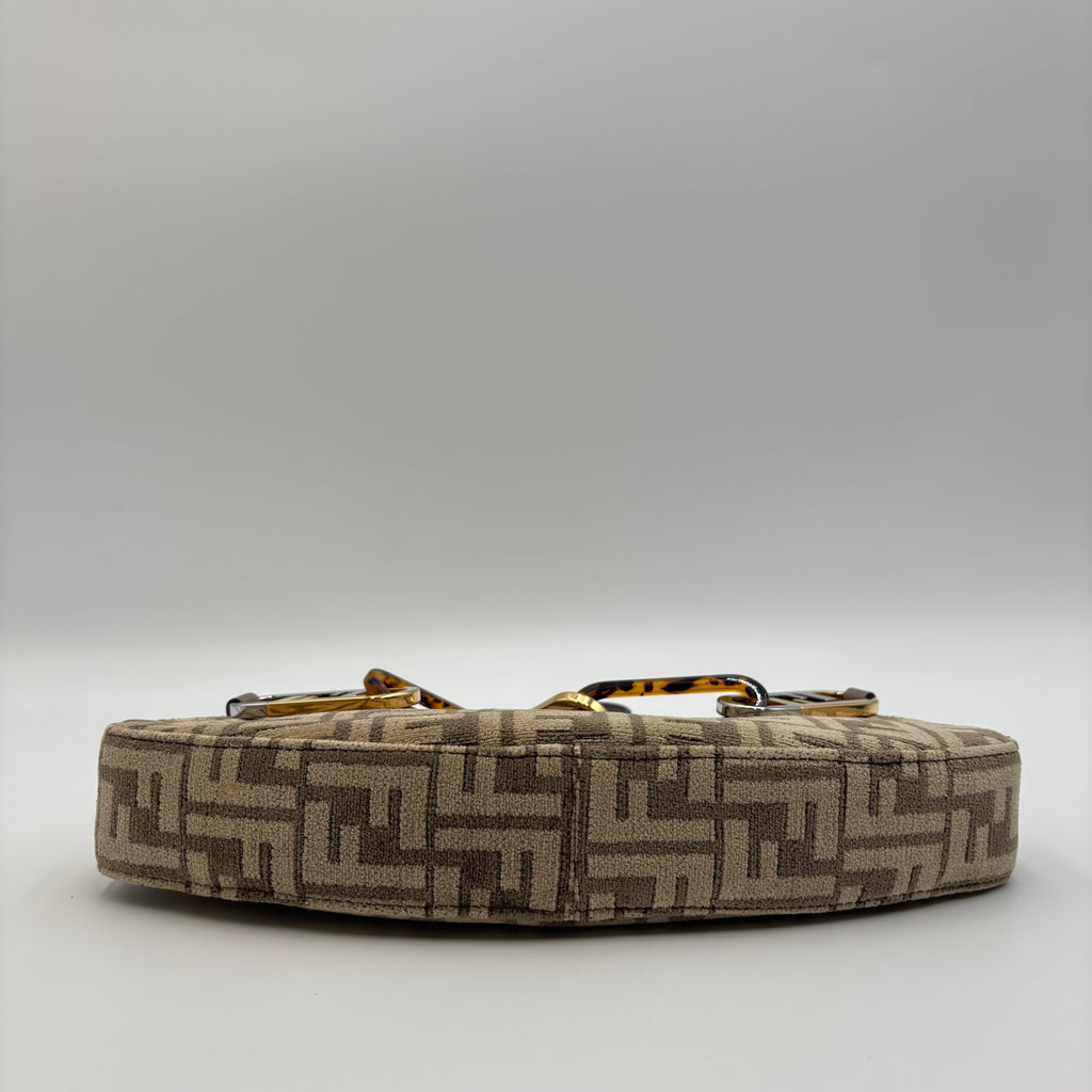Fendi O’Lock Swing FF Chenille Shoulder Bag