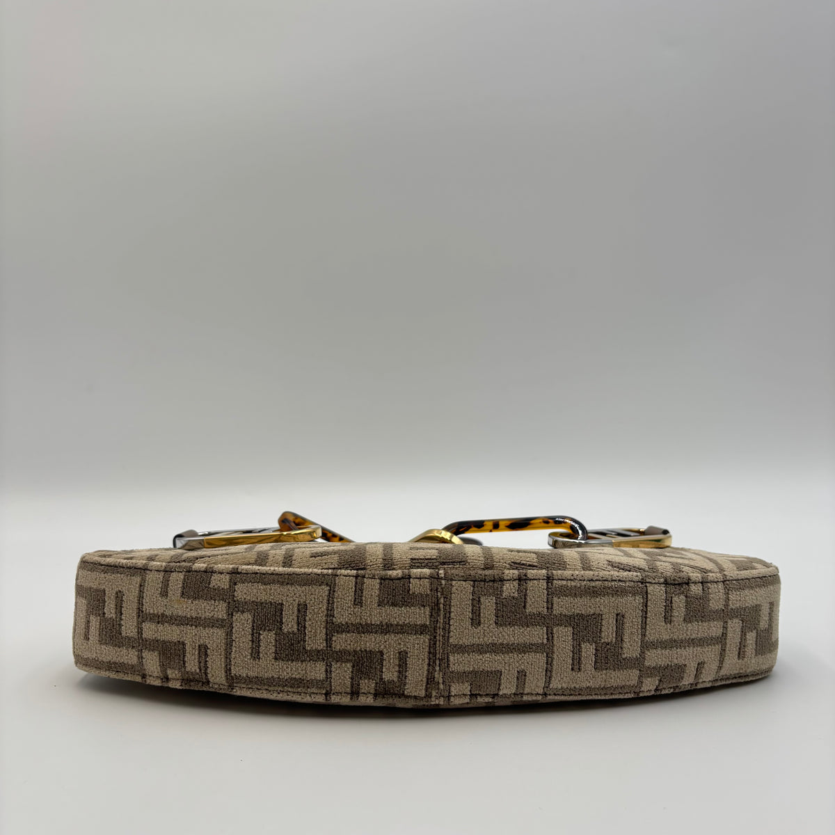 Fendi O’Lock Swing FF Chenille Shoulder Bag