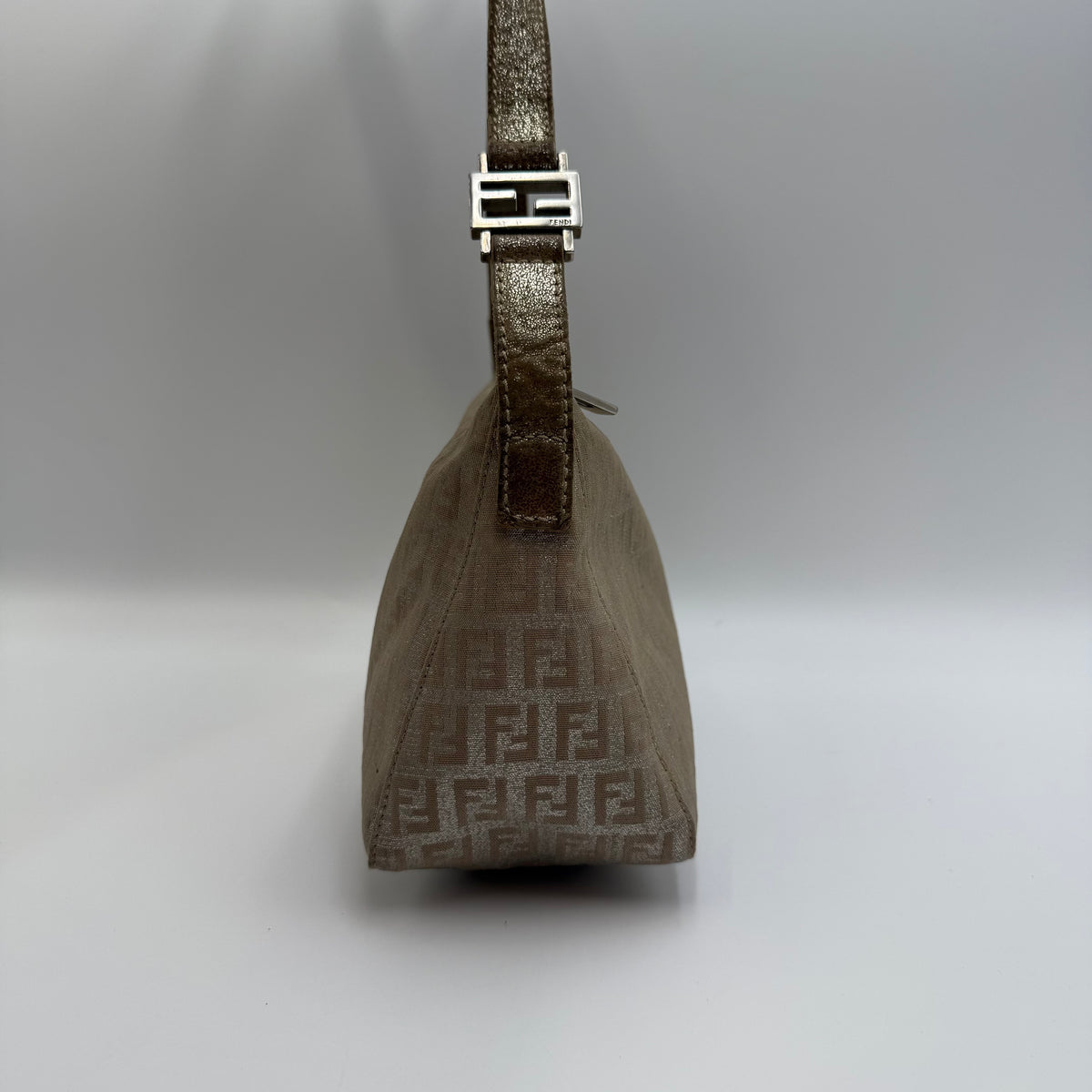 Fendi Vintage Zucca FF Monogram Baguette-Style Shoulder Bag, 2000s