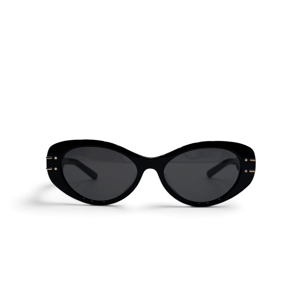 DiorSignature B8U Black Oval Sunglasses