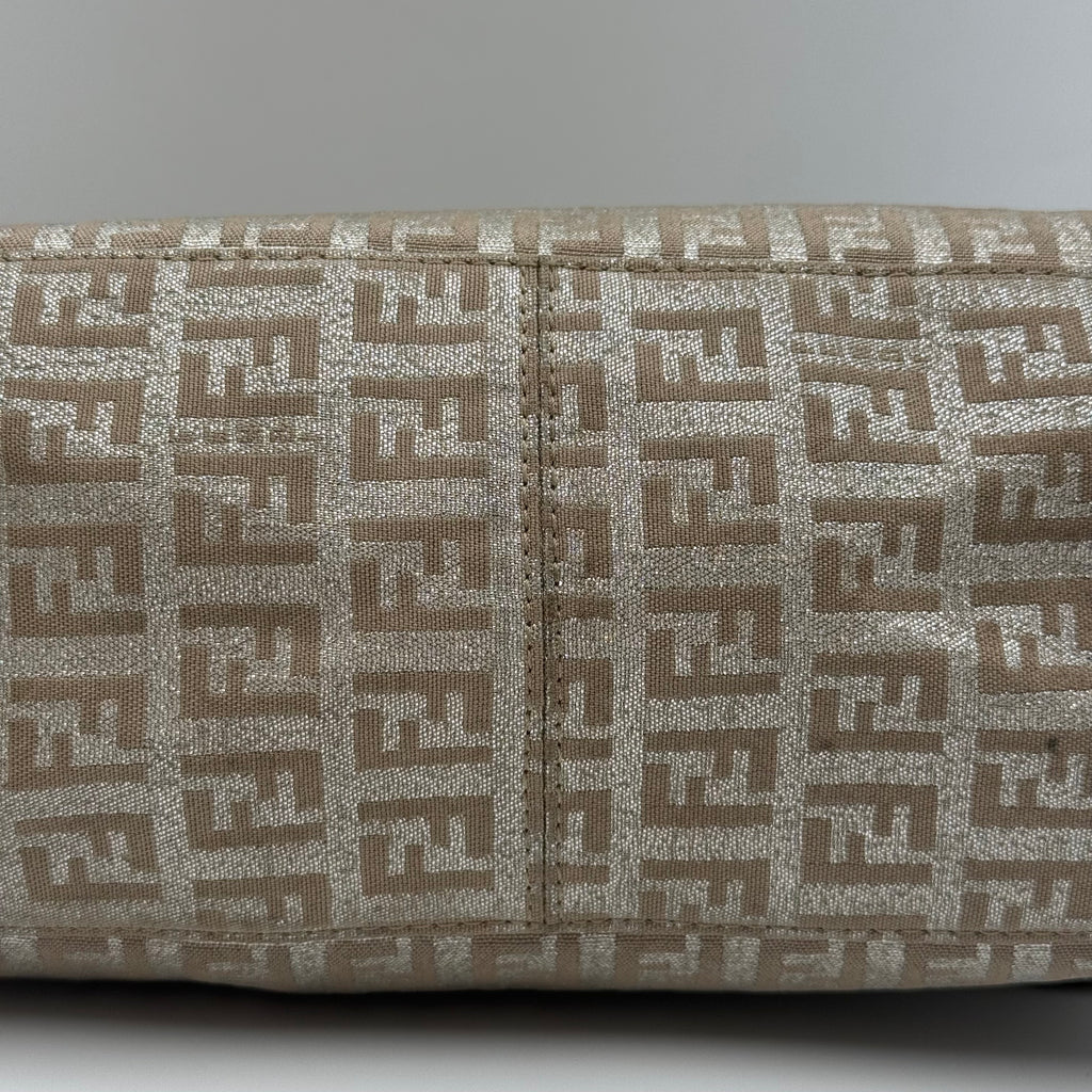 Fendi Vintage Zucca FF Monogram Baguette-Style Shoulder Bag, 2000s