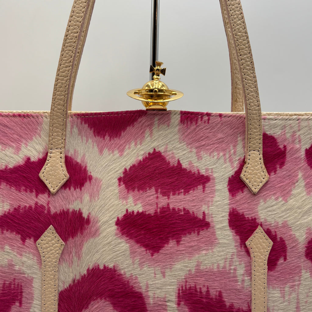 Vivienne Westwood Vintage Hot Pink Calf Hair Mini Shoulder Bag