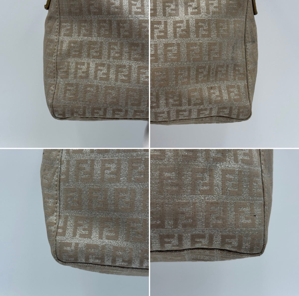 Fendi Vintage Zucca FF Monogram Baguette-Style Shoulder Bag, 2000s
