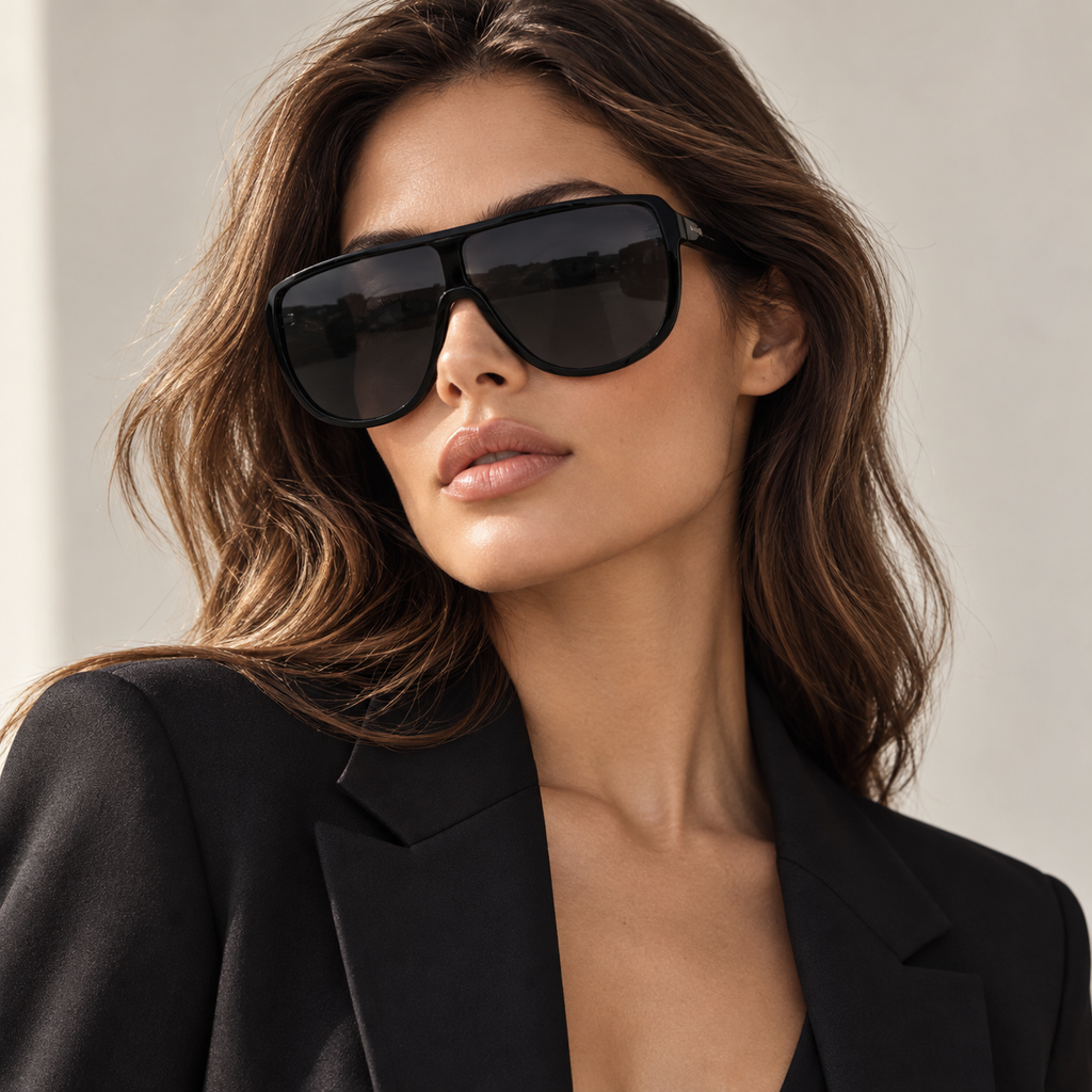 Tom Ford Achilles FT1182 Black Shield Sunglasses