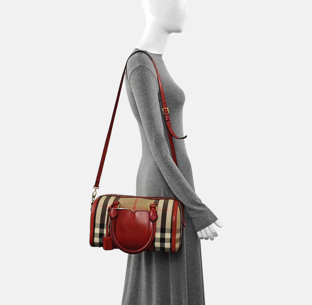 Burberry Horseferry Check Small Orchard Bowling Bag