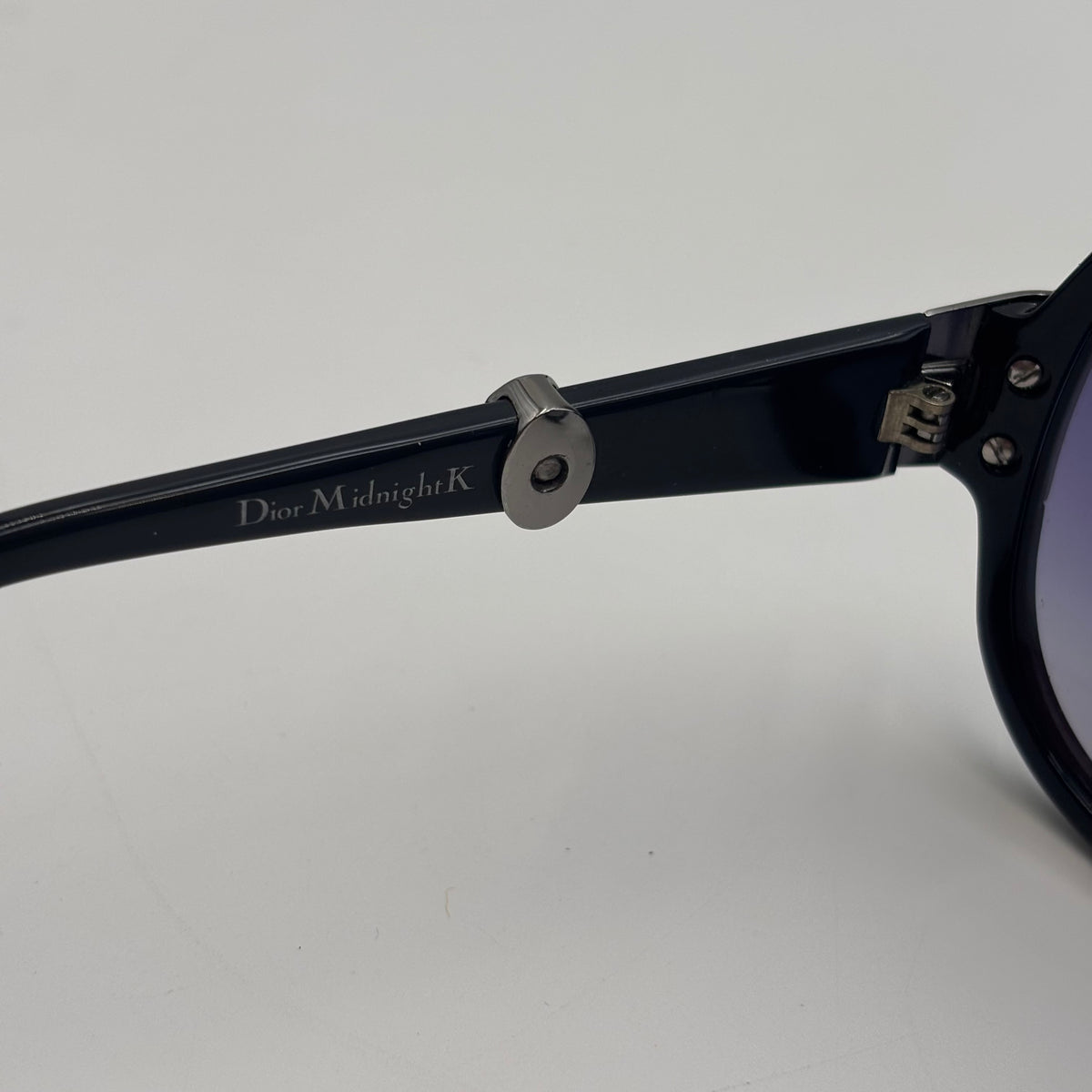 Christian Dior Midnight K Rhinestone Embellished Oversized Sunglasses in Black