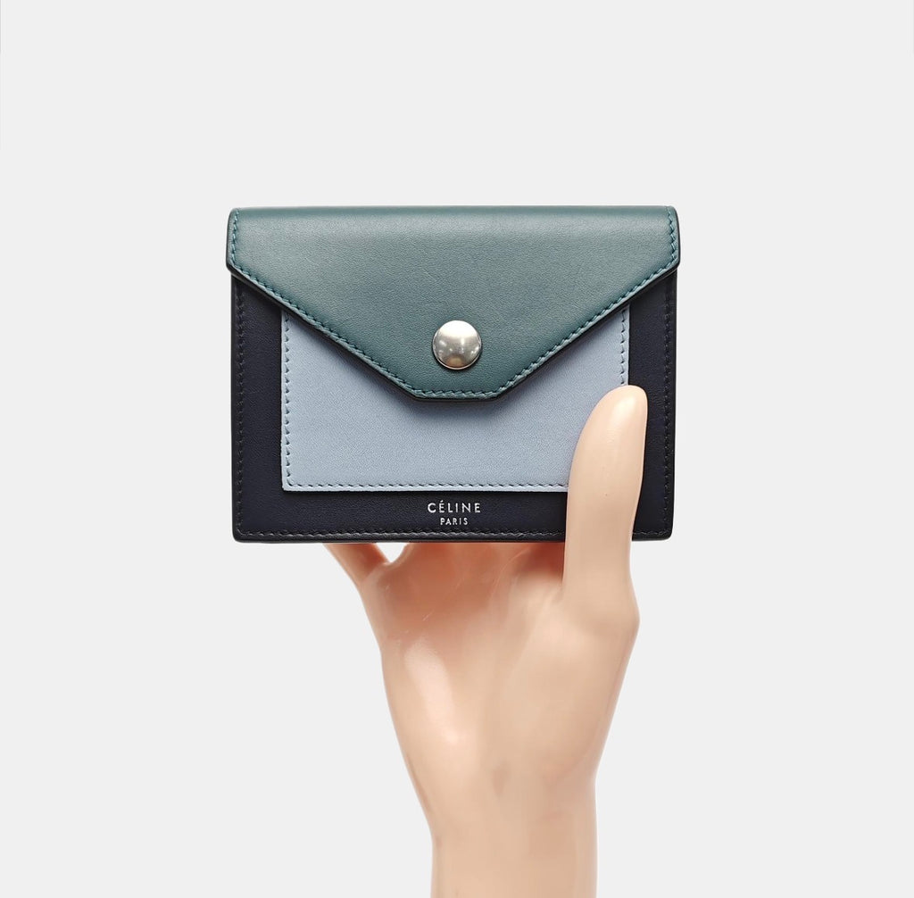 Céline Tri-Color Pocket Card Holder 2017