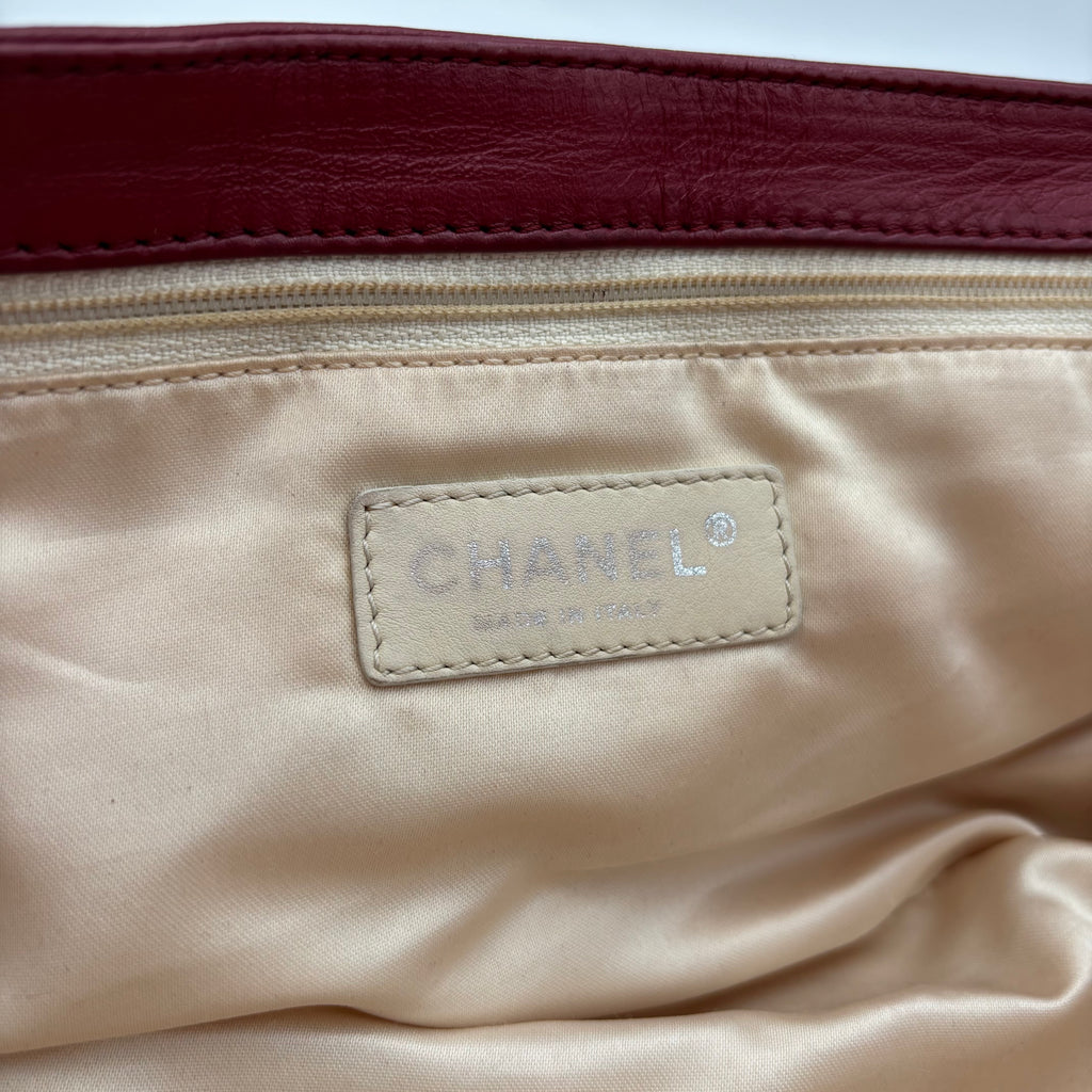 Chanel East West Mademoiselle Flap Bag – Red Lambskin