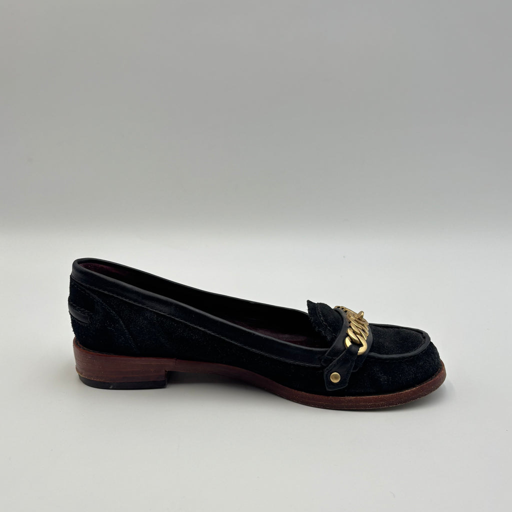 Marc by Marc Jacobs Katie Chain Suede Loafers