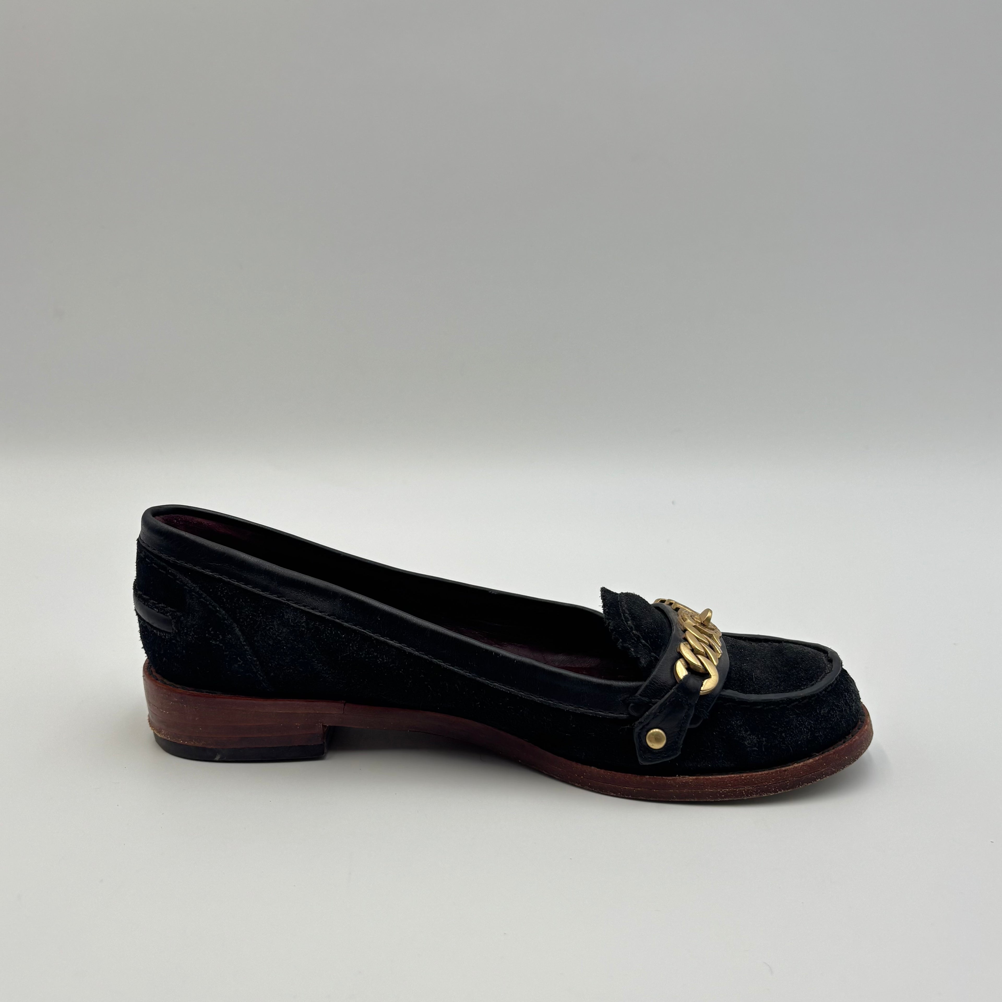 Marc by Marc Jacobs Katie Chain Suede Loafers
