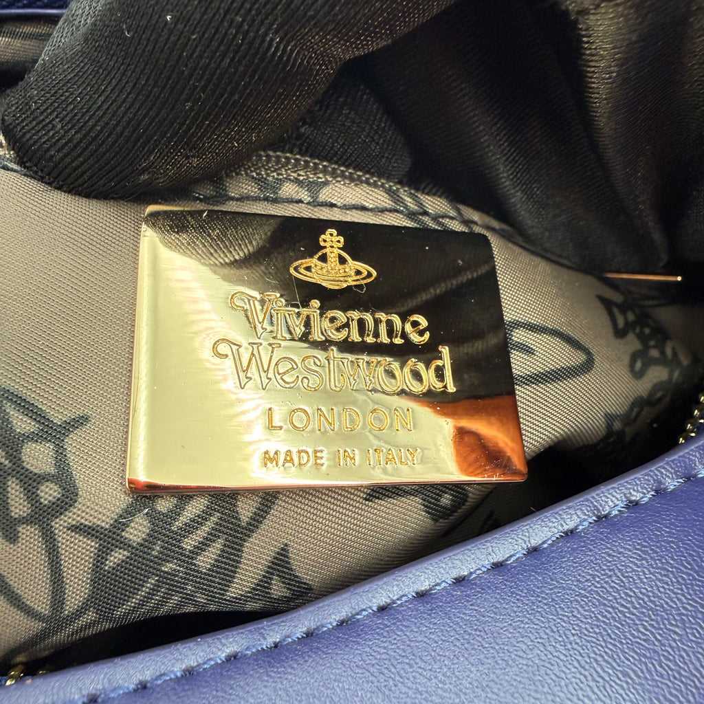 Vivienne Westwood Blue Tartan Yasmine Handbag