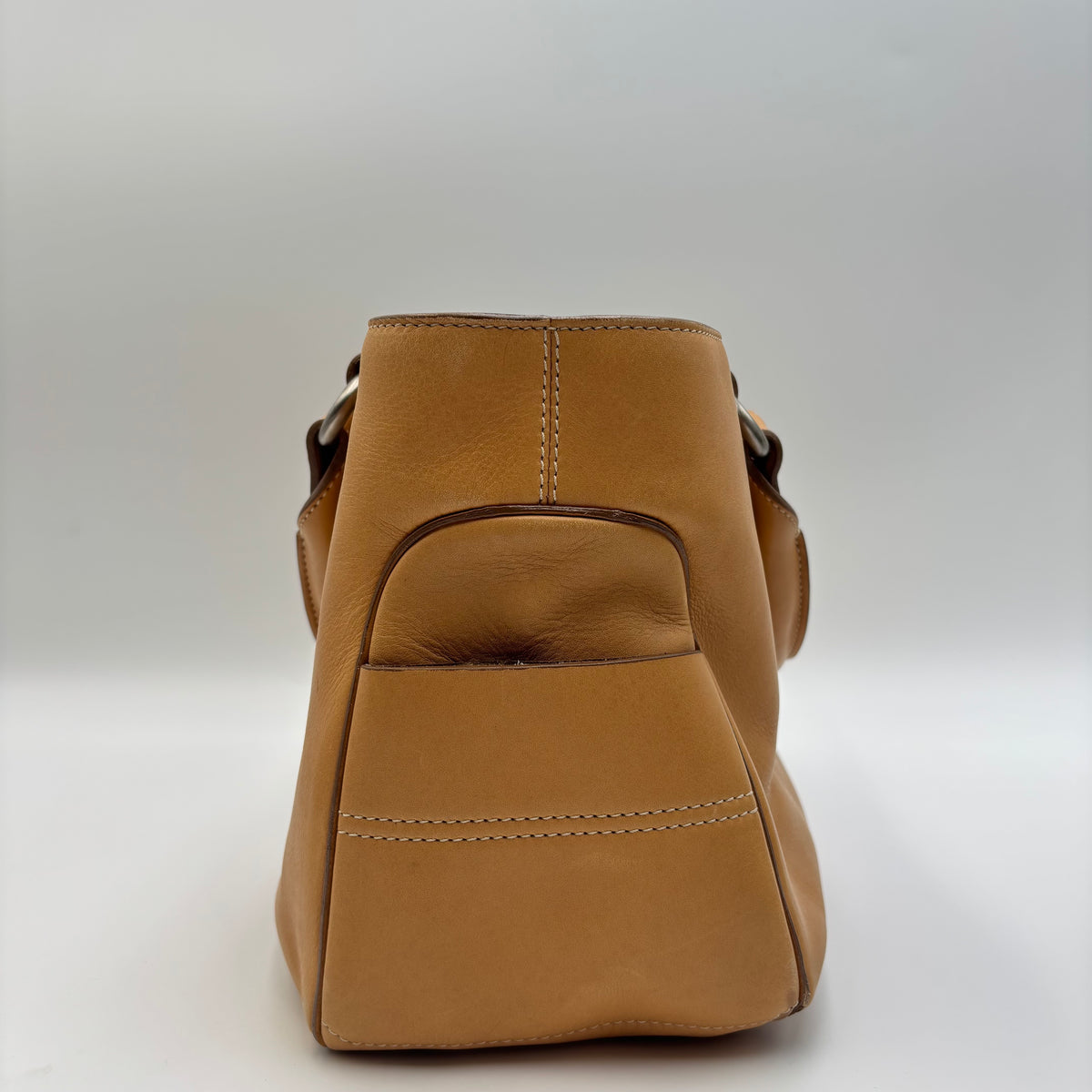 Celine Boogie Leather Handbag in Camel