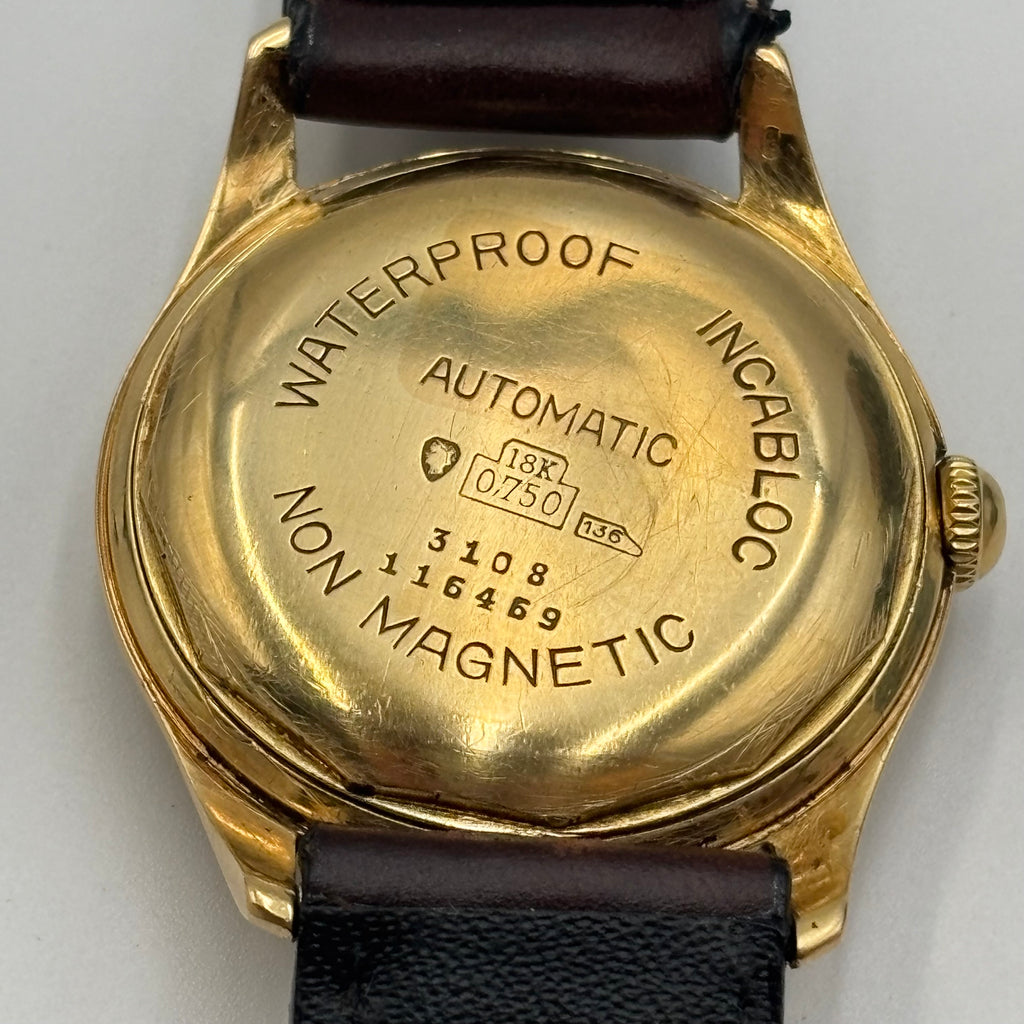 Baume & Mercier Genève 18K Gold Automatic Watch 1950s