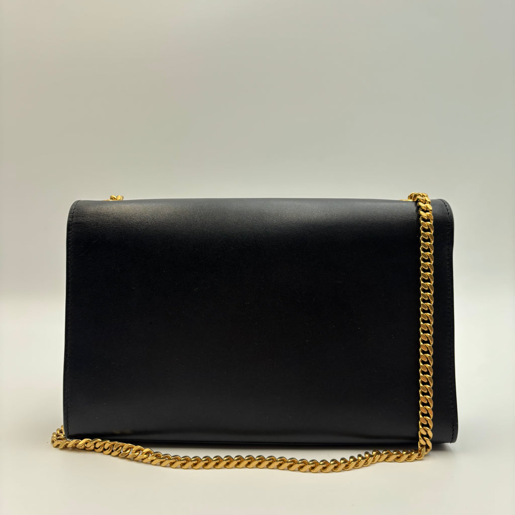 Saint Laurent Kate Medium Tassel Bag – Black Leather & Gold Hardware