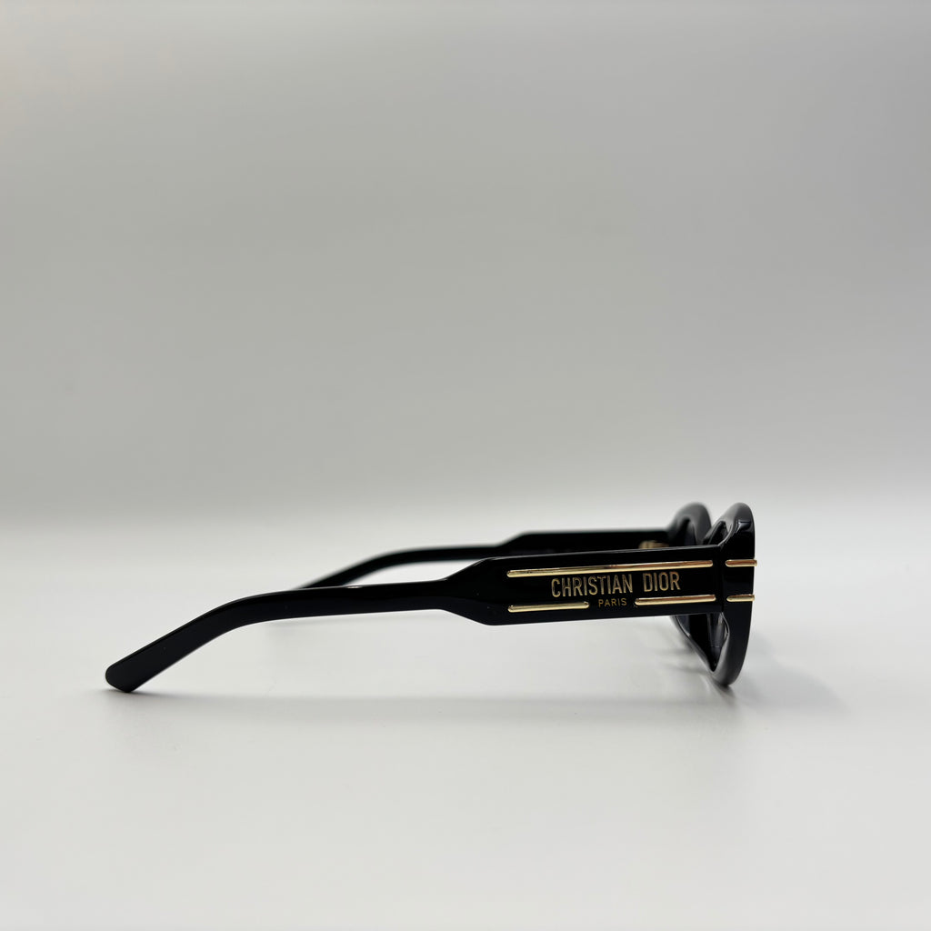 DiorSignature B8U Black Oval Sunglasses