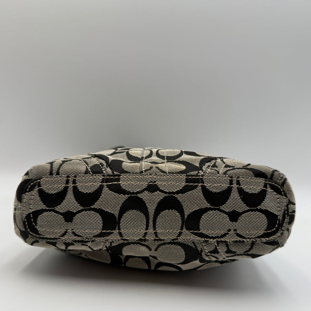 Coach Signature Jacquard Duffle Crossbody Bag, circa 2007