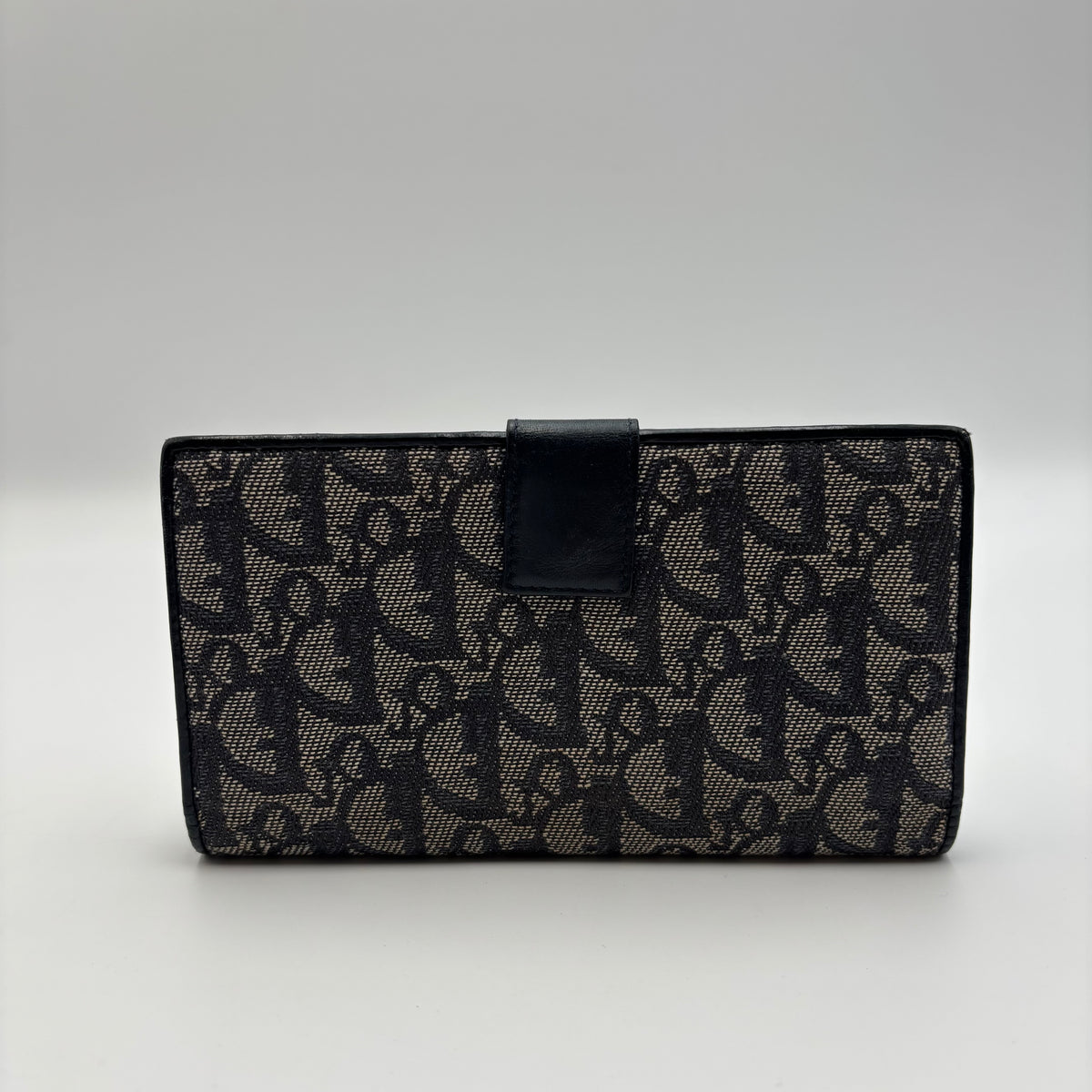 Dior Vintage Trotter Oblique Monogram Long Wallet 2006
